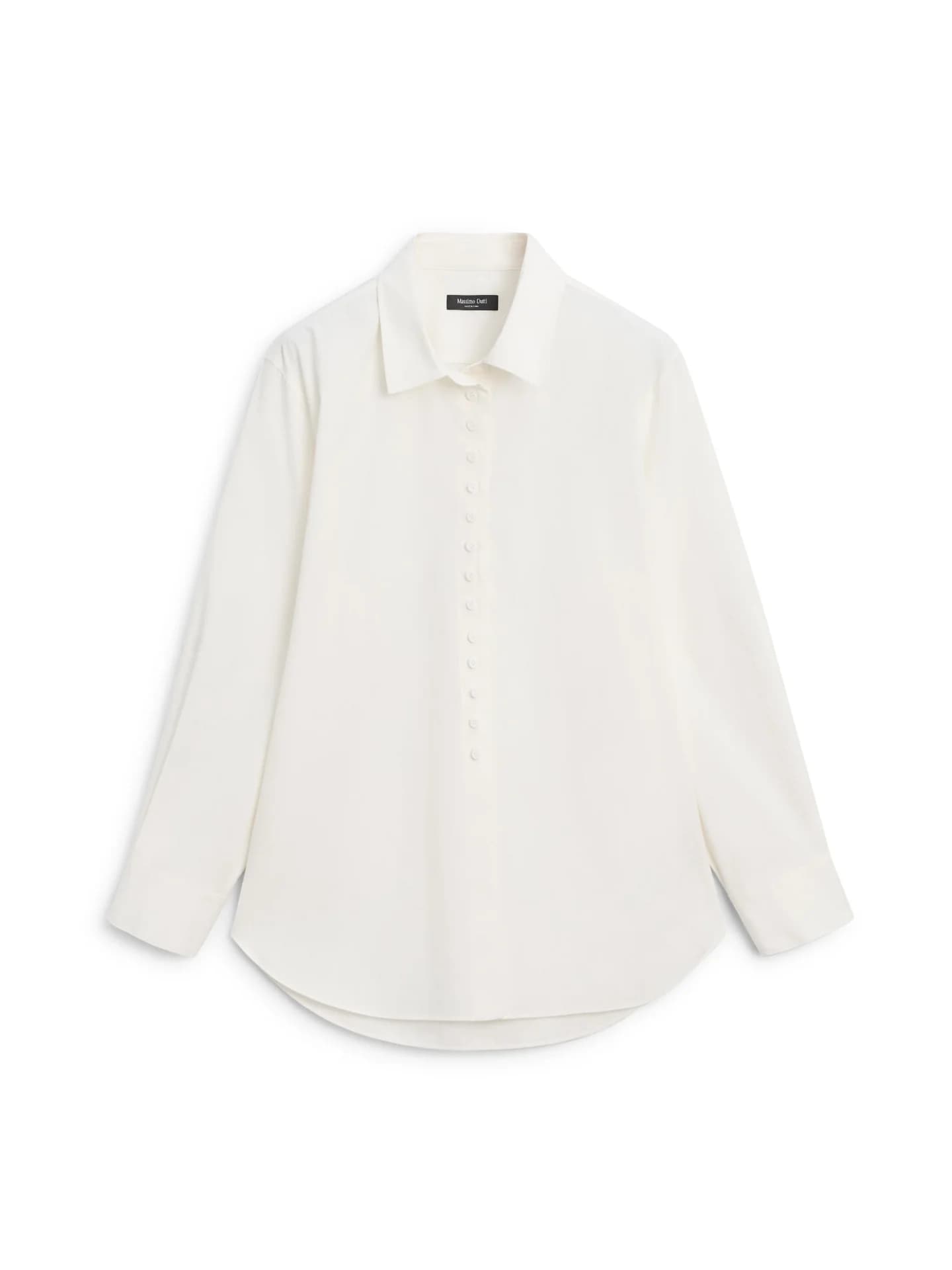 Рубашка из 100% хлопка с декоративными пуговицами. - фото 6