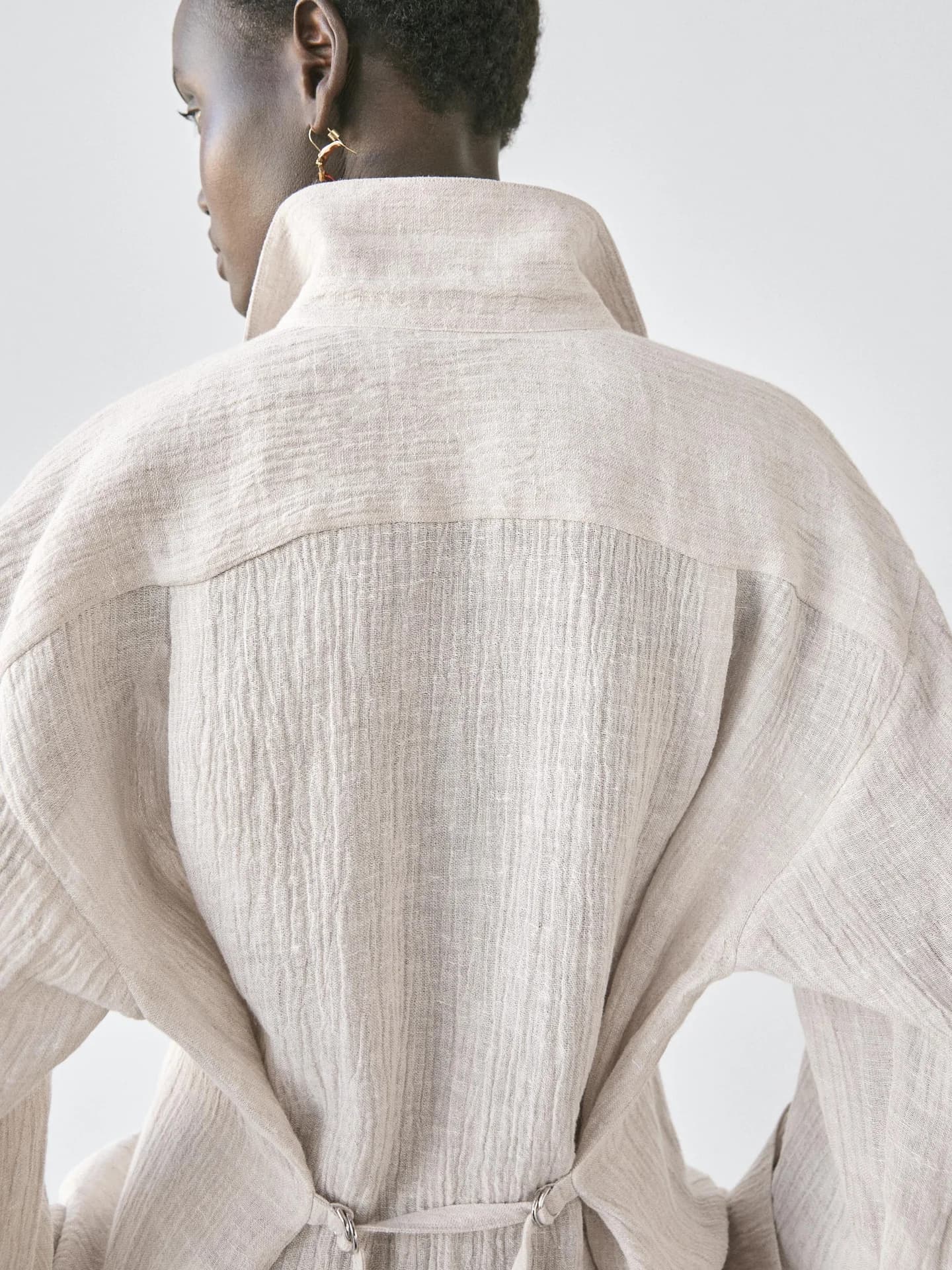 Верхняя рубашка из 100% льна. - фото 6