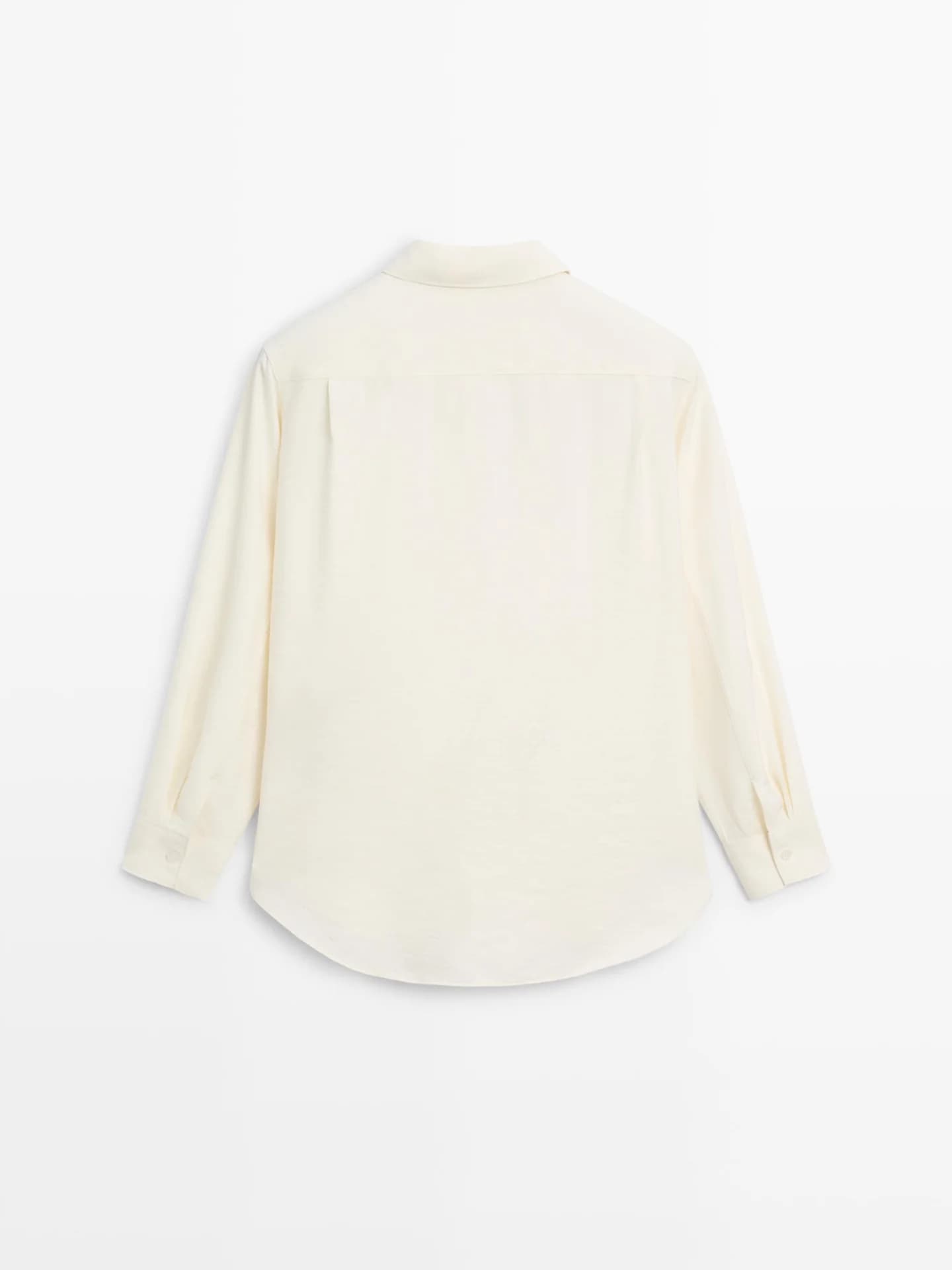 Рубашка оверсайз с длинными рукавами - фото 5