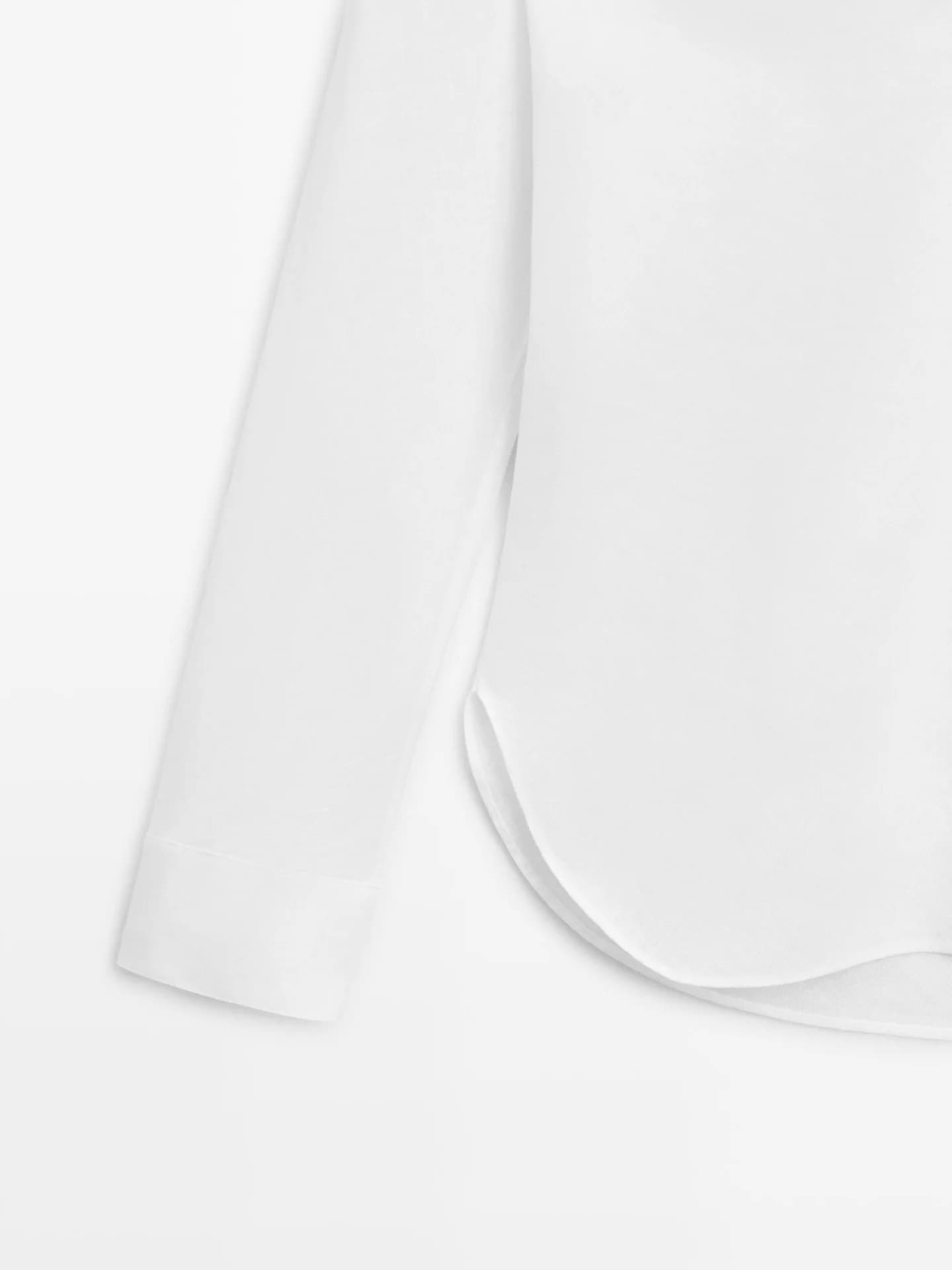 Рубашка из 100% льна с воротником стойкой и застежкой. - фото 7