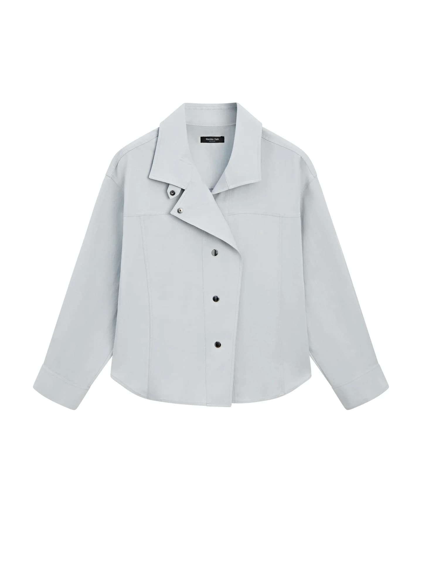 Свободная рубашка с декоративными пуговицами. - фото 7