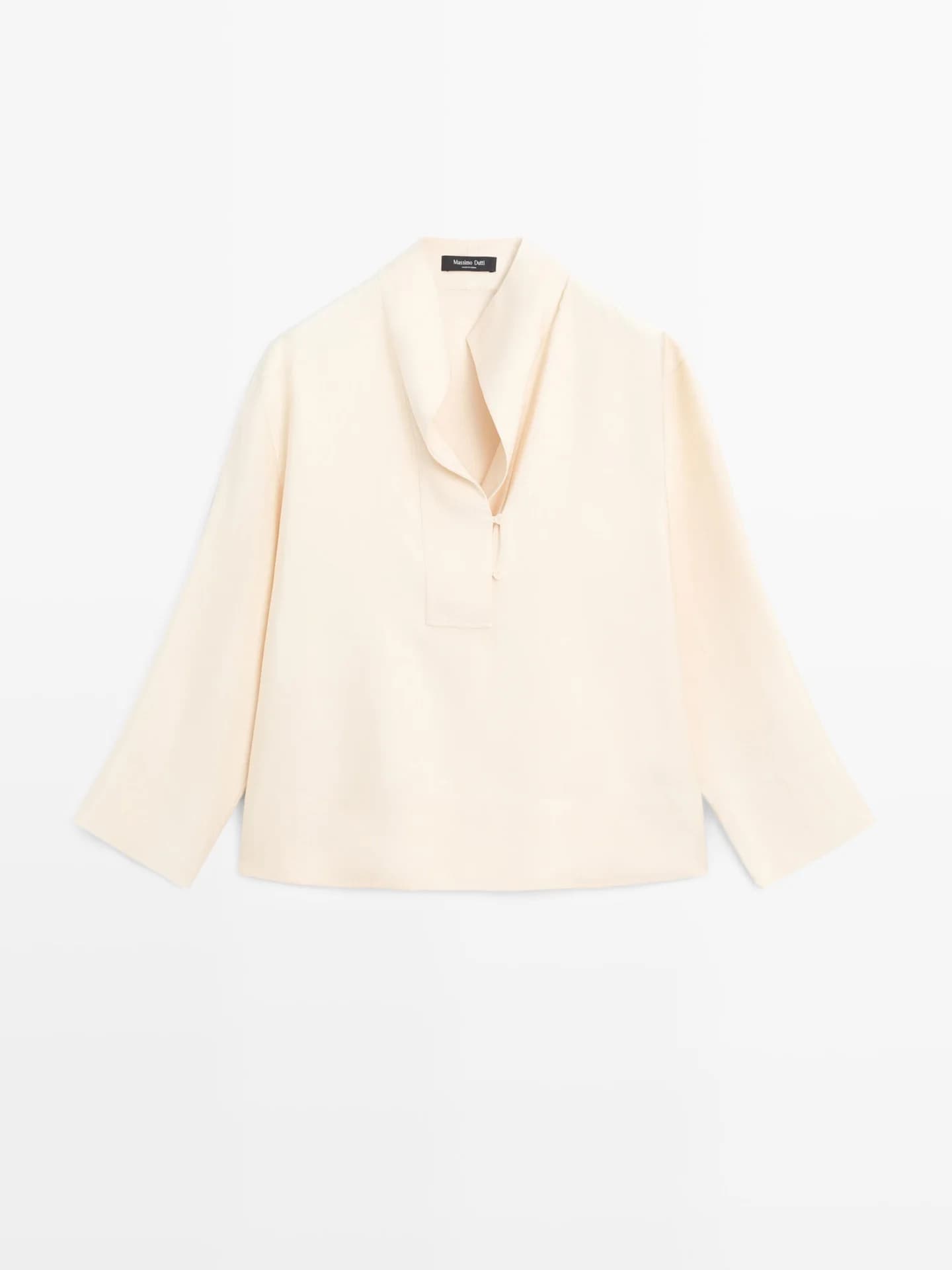 Свободная блузка с декоративным передом. - фото 4