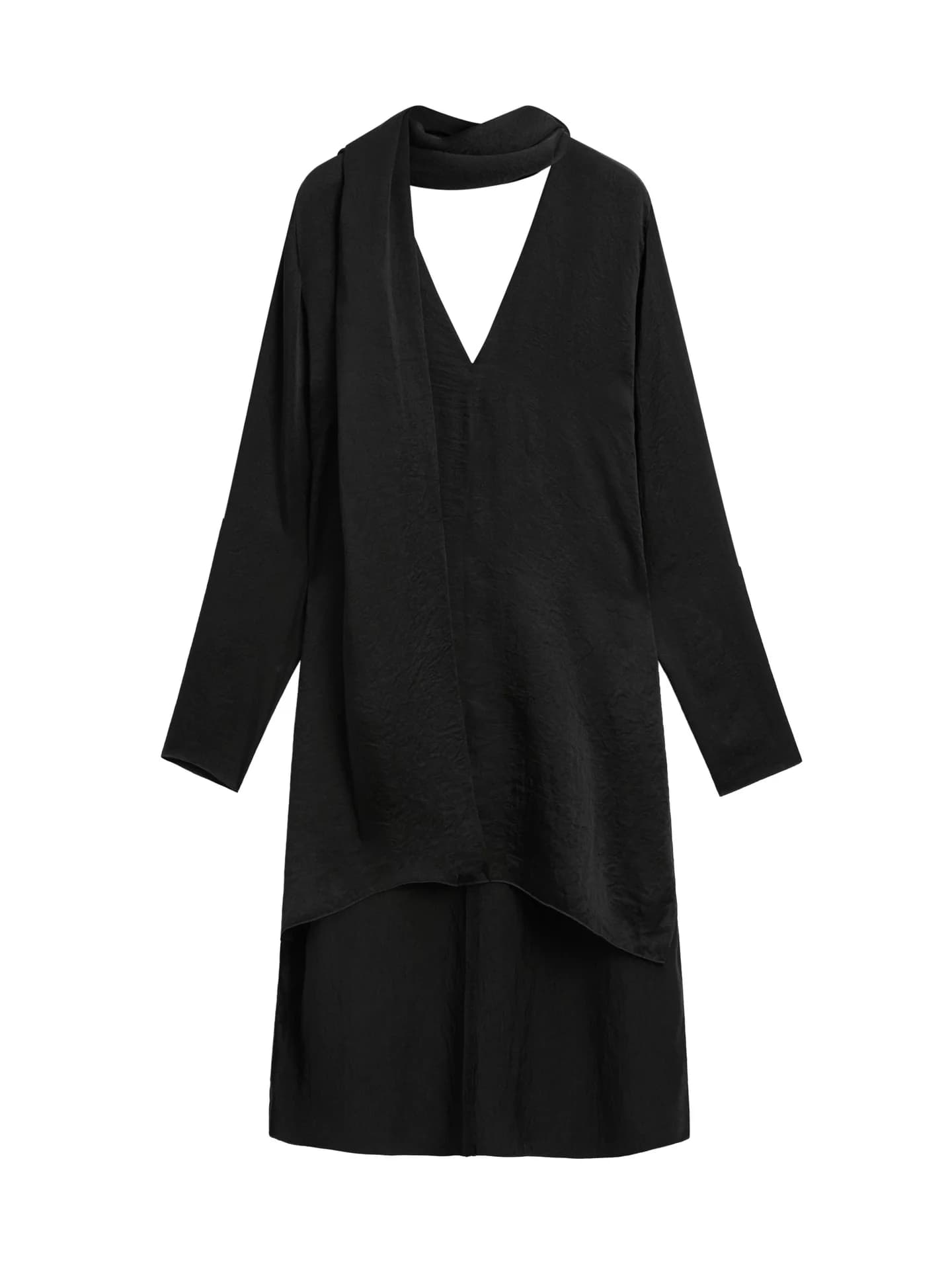 Блузка с V-образным вырезом на завязках – СТУДИЯ - фото 8