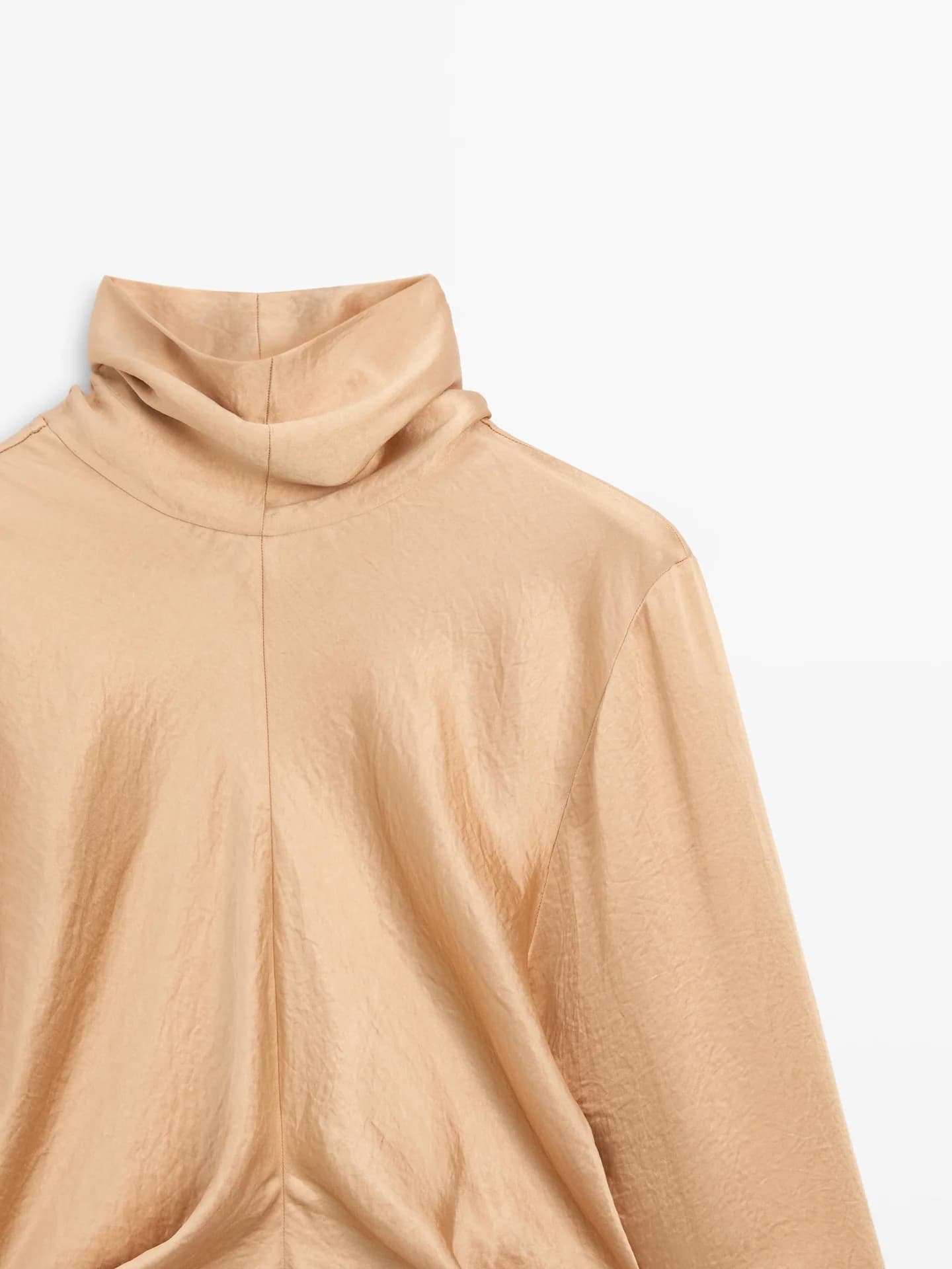 Свободная атласная блуза на завязках − СТУДИЯ - фото 9