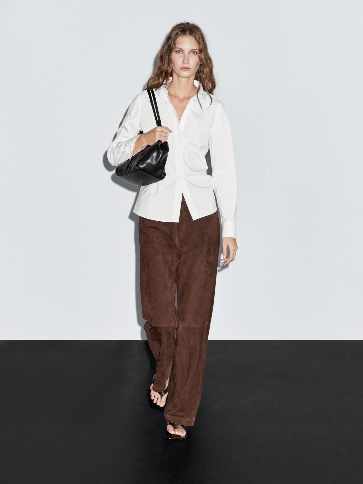 Эластичная рубашка из смесового хлопка. - фото 9