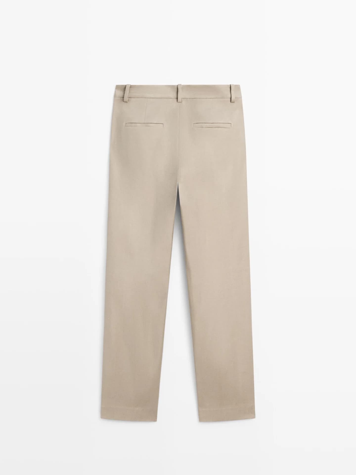 Брюки прямого кроя с льном - фото 2