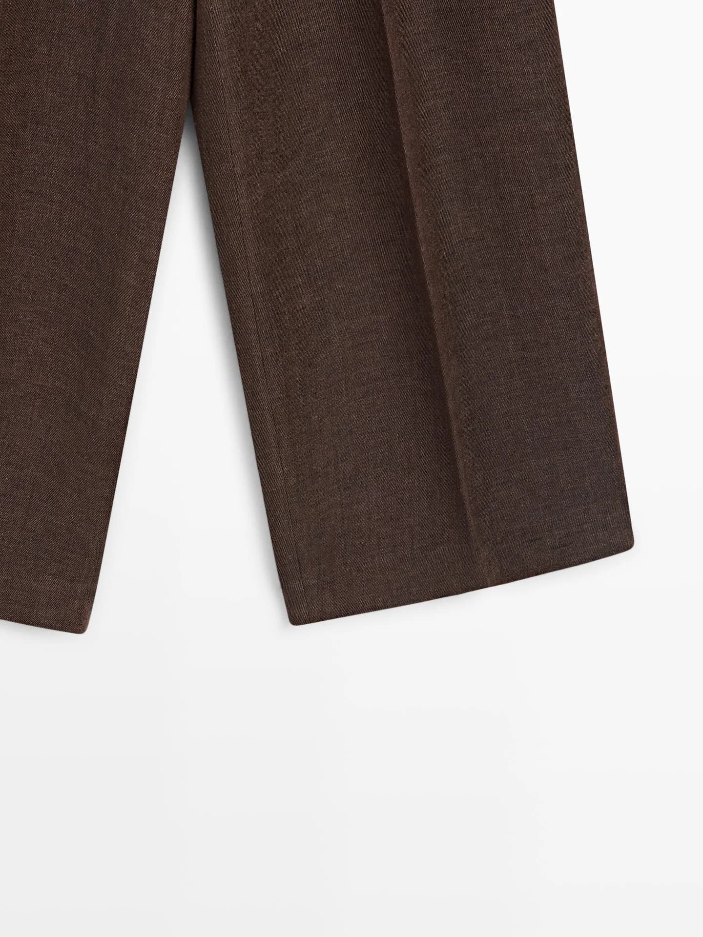 Свободные костюмные брюки из льна. - фото 10