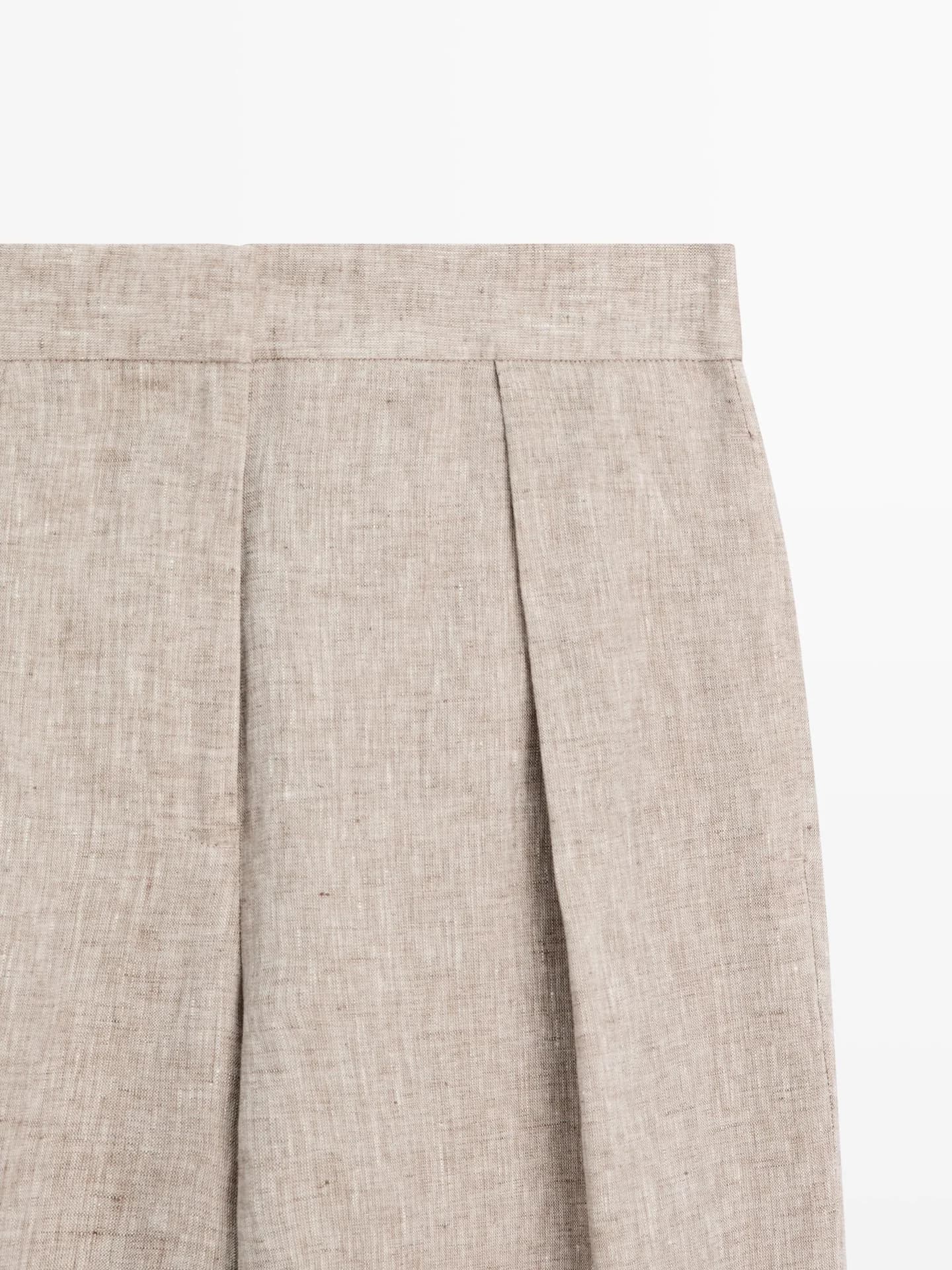 Костюмные брюки с пряжкой - фото 8