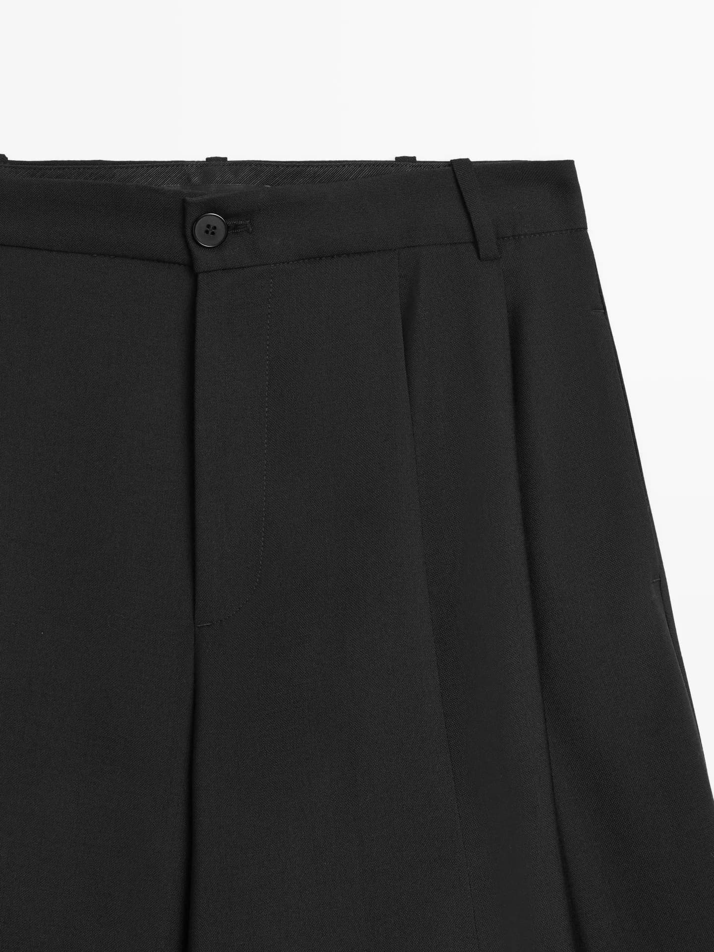 Свободные брюки со складками - фото 2