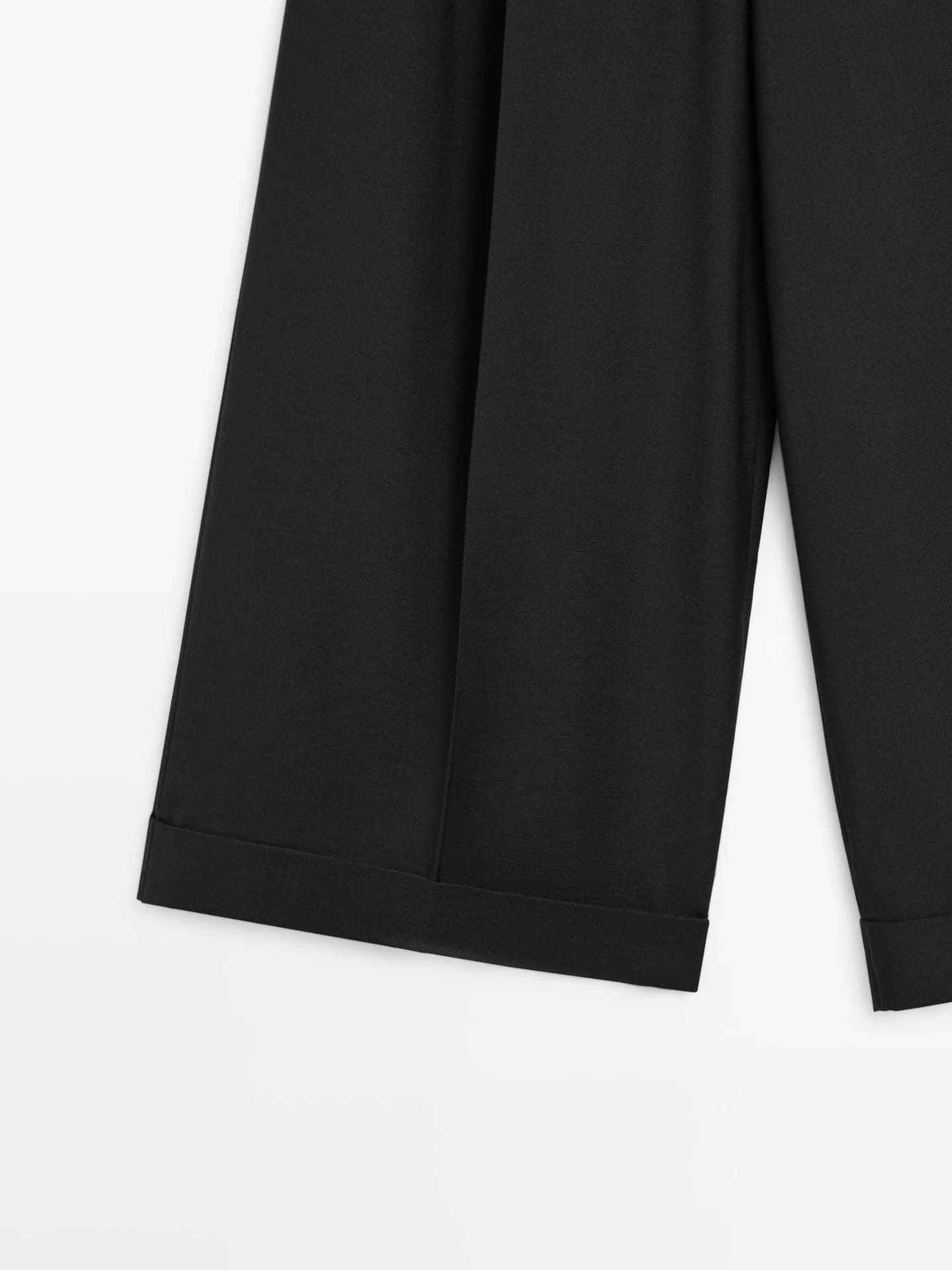 Свободные брюки со складками - фото 3