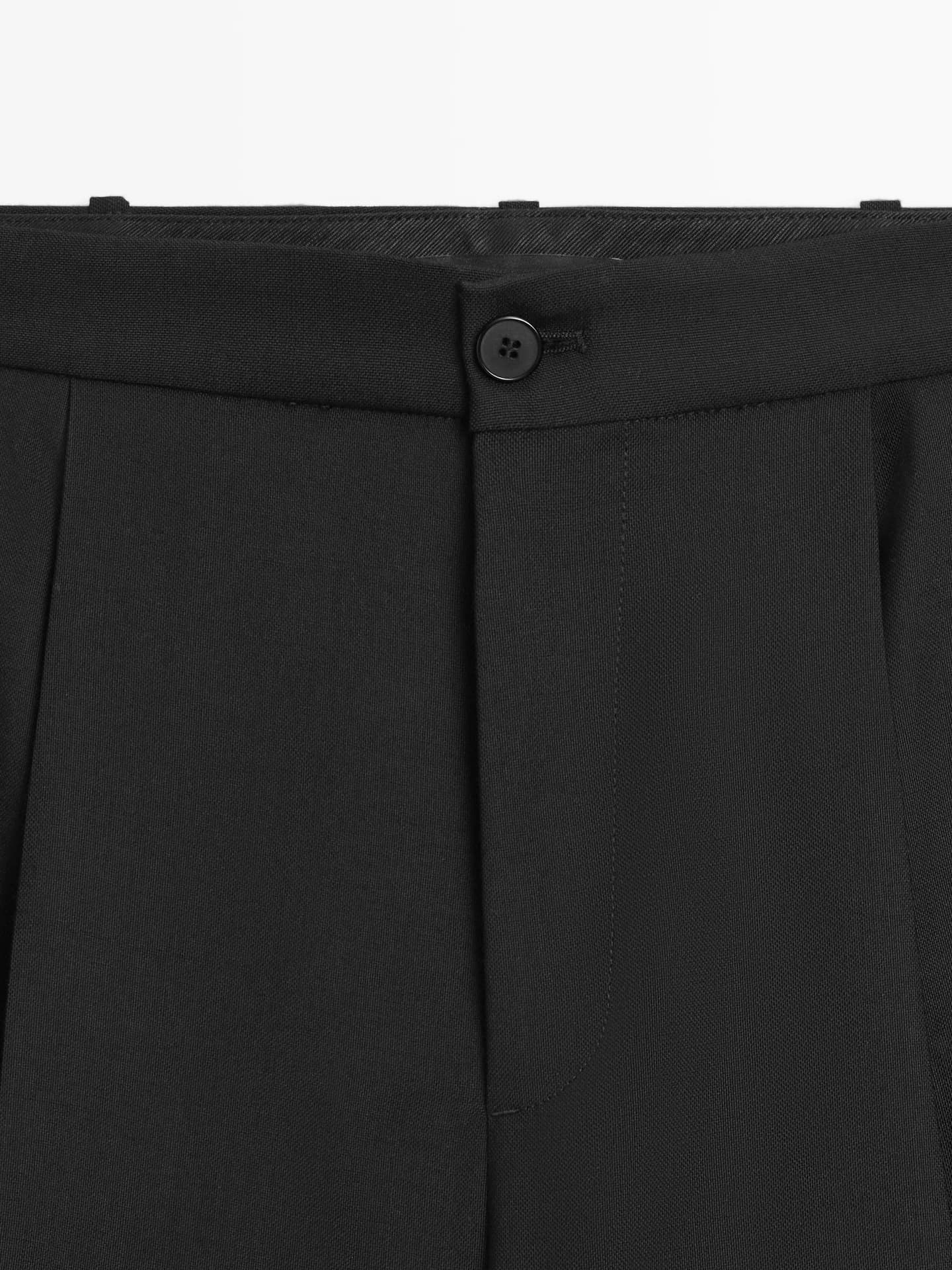 Свободные брюки со складками - фото 6