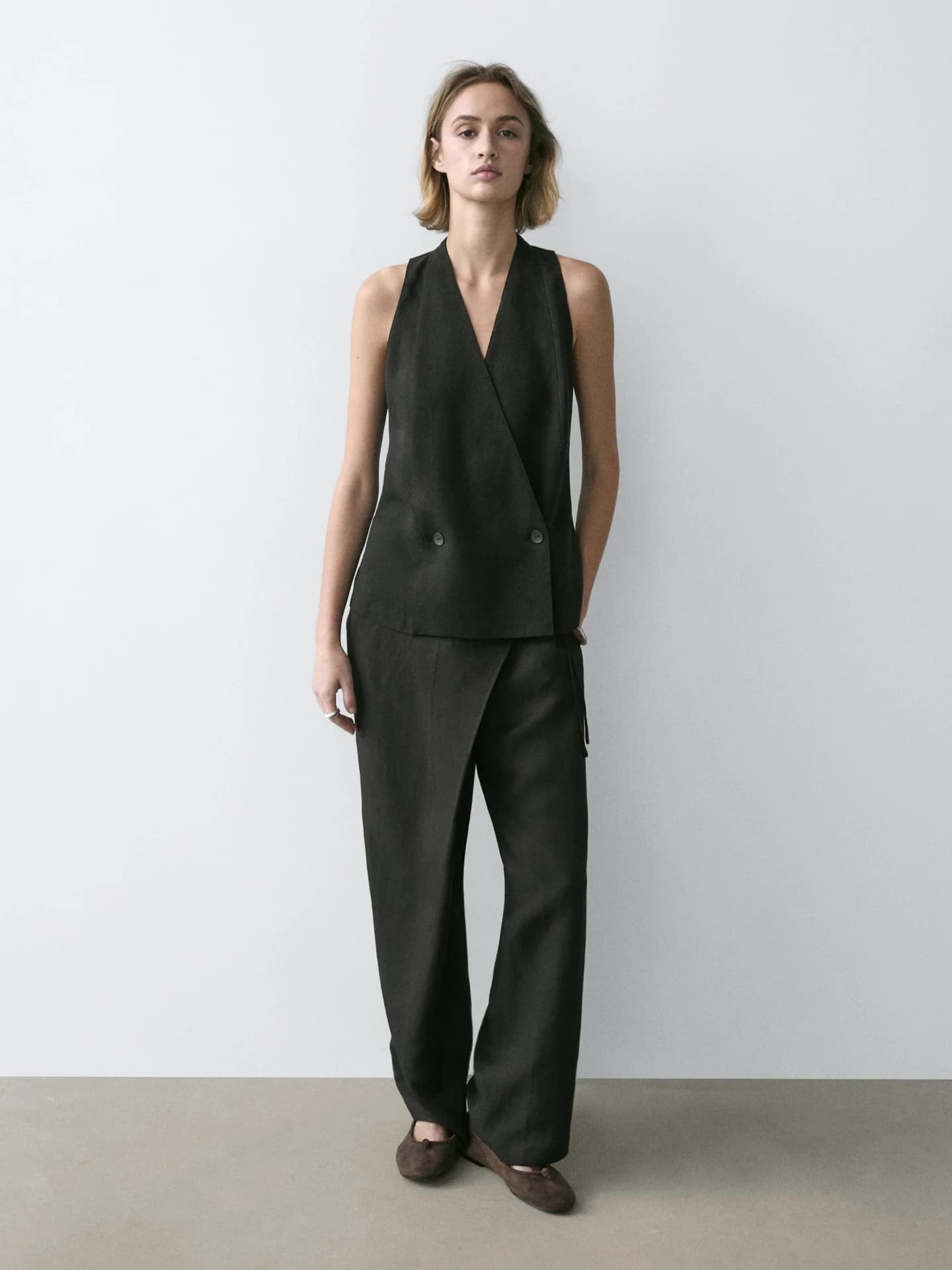 Свободные брюки-парео - фото 10