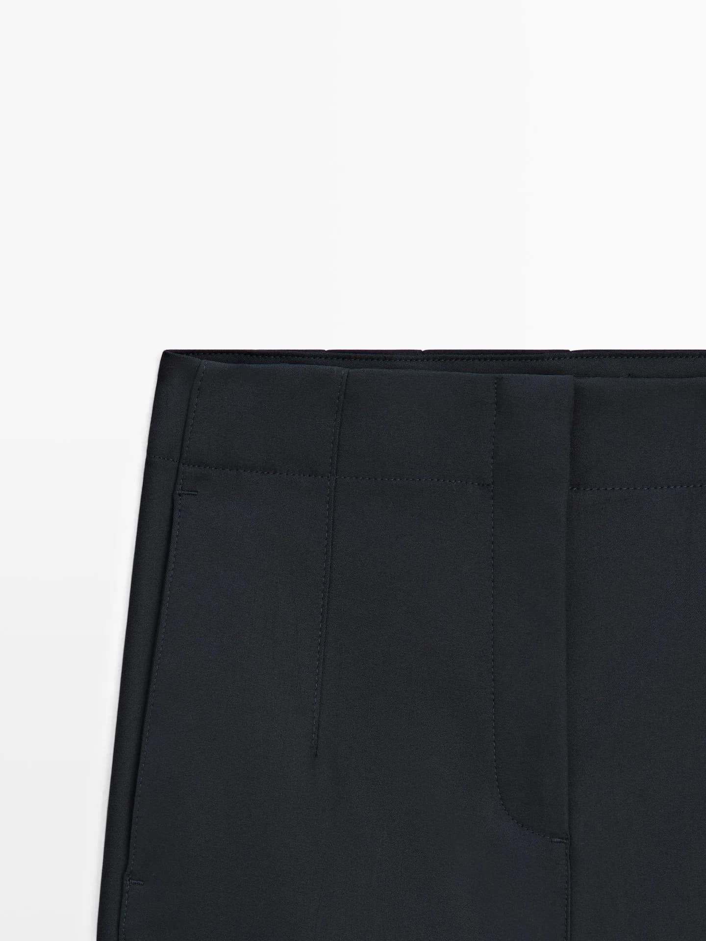 Брюки из технической ткани из смесового хлопка. - фото 2