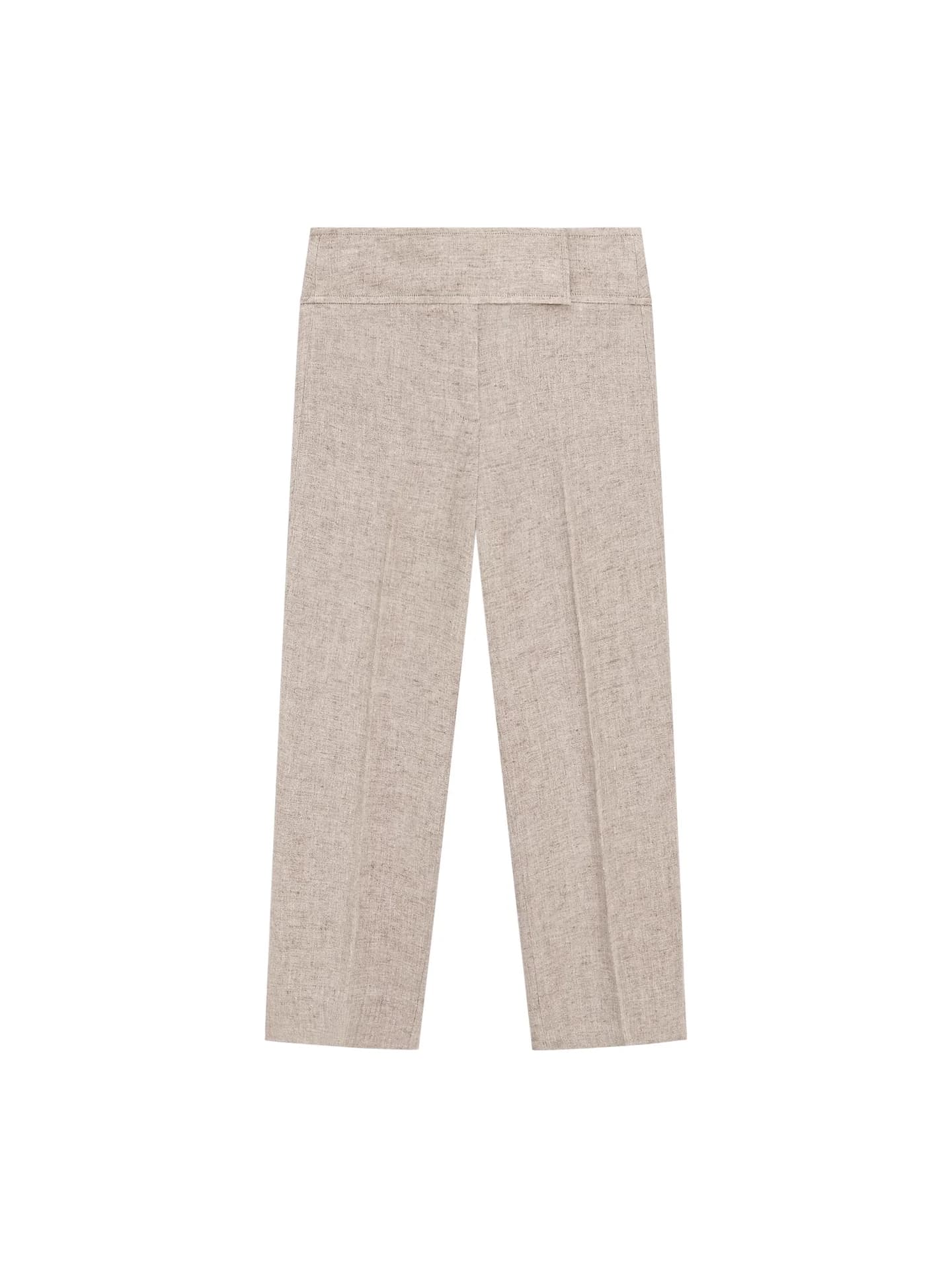 Капри из меланжевого льна - фото 2