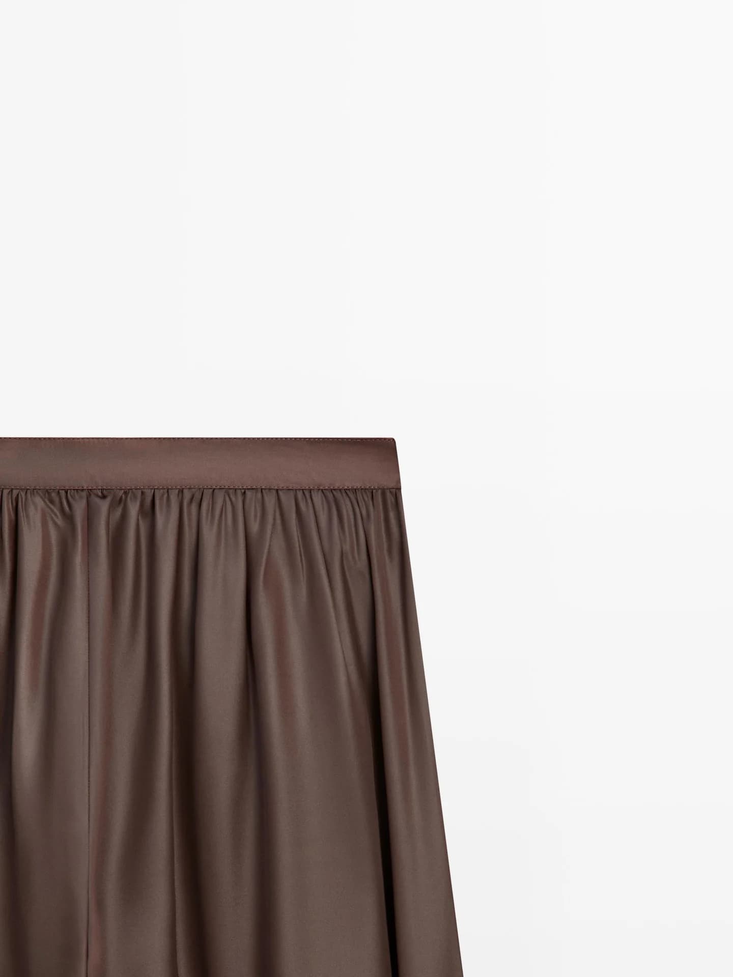 Свободные атласные брюки-баллоны - фото 8