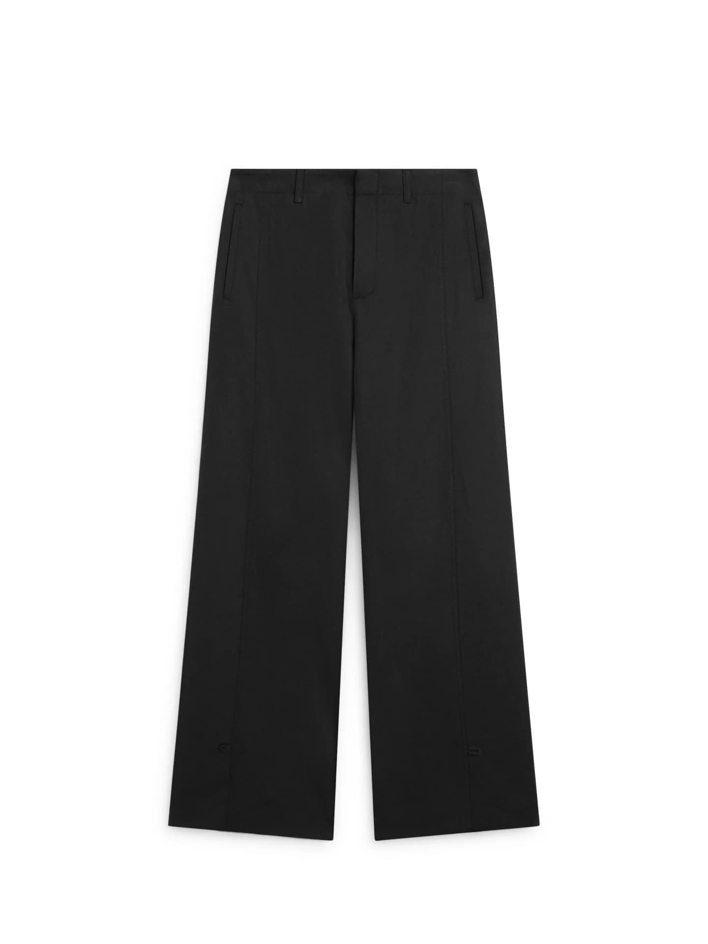 Хлопковые брюки с декоративным низом. - фото 3