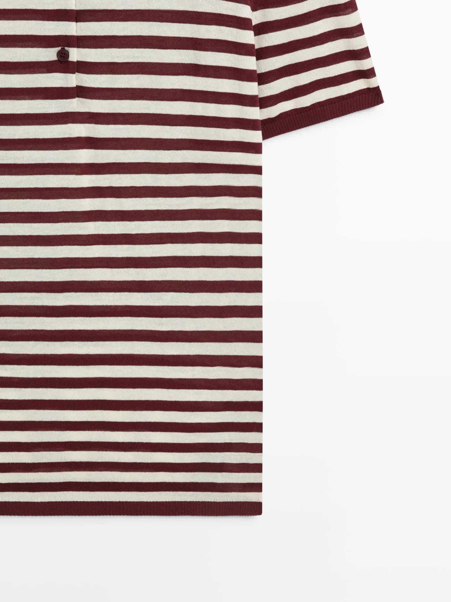 Полосатая рубашка-поло из хлопка - фото 7