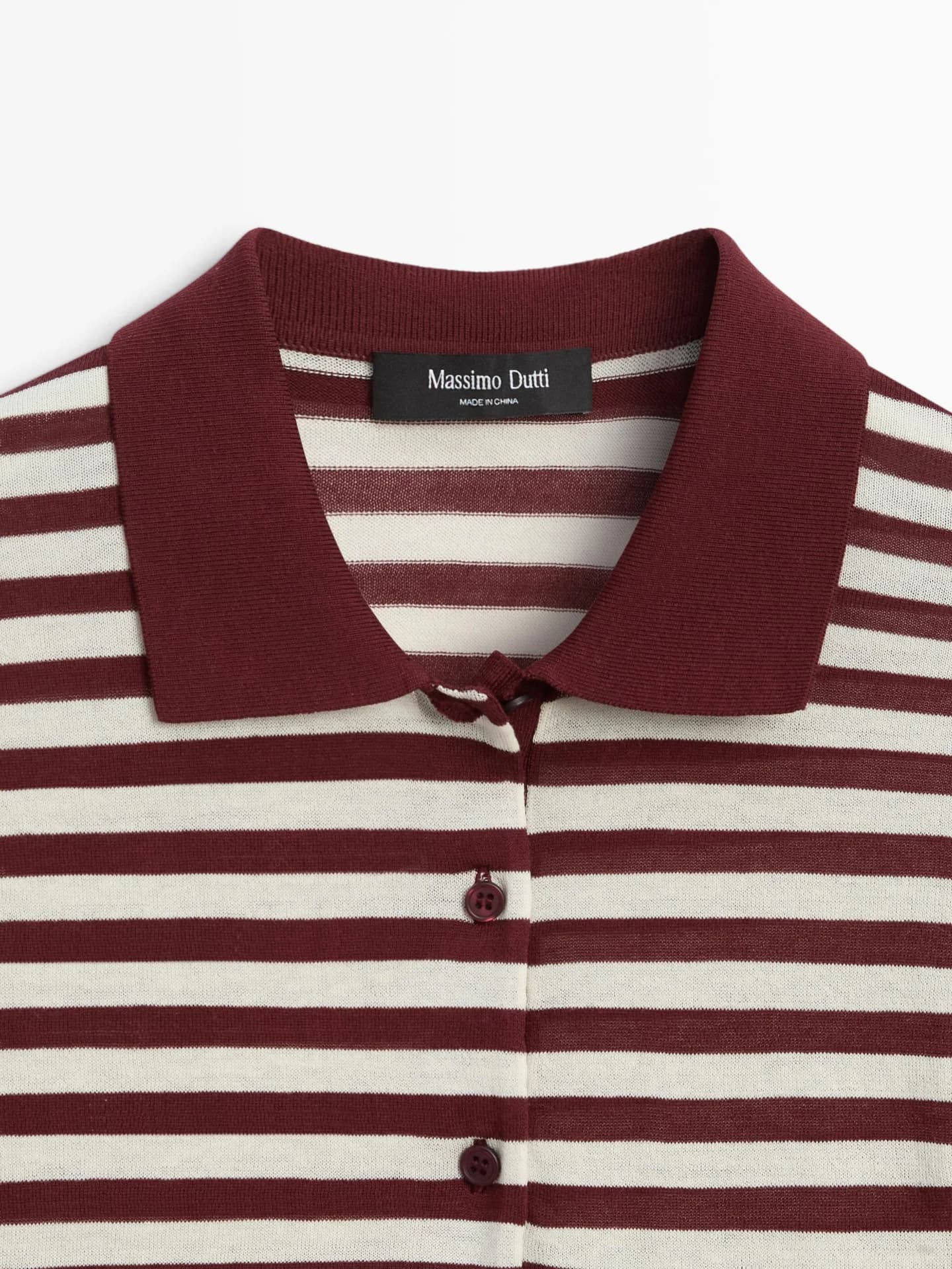 Полосатая рубашка-поло из хлопка - фото 9