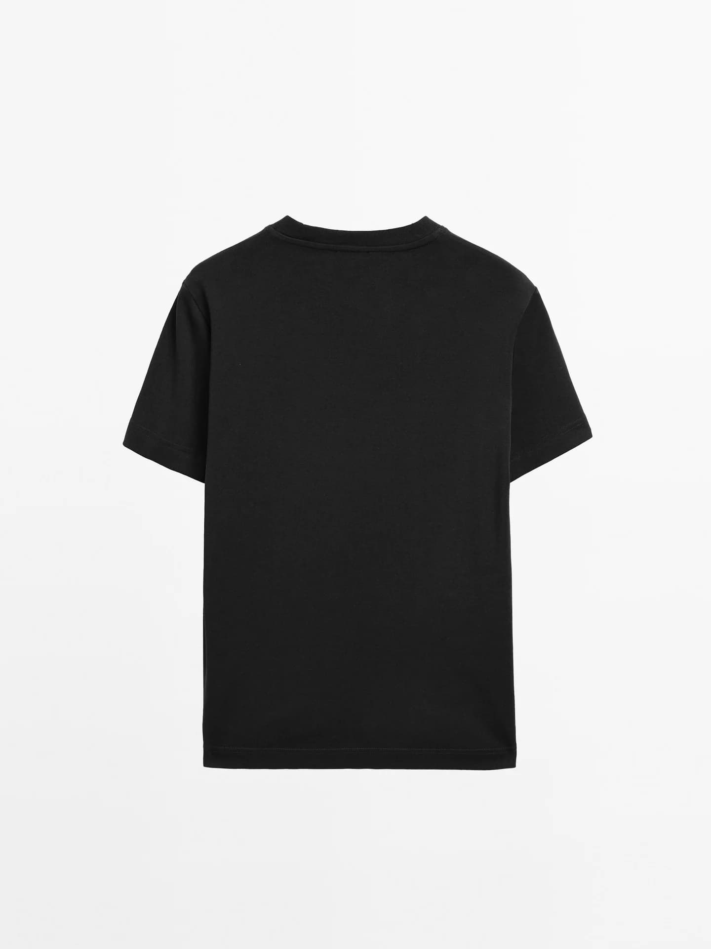 Футболка из 100% хлопка интерлок с круглым вырезом - фото 3