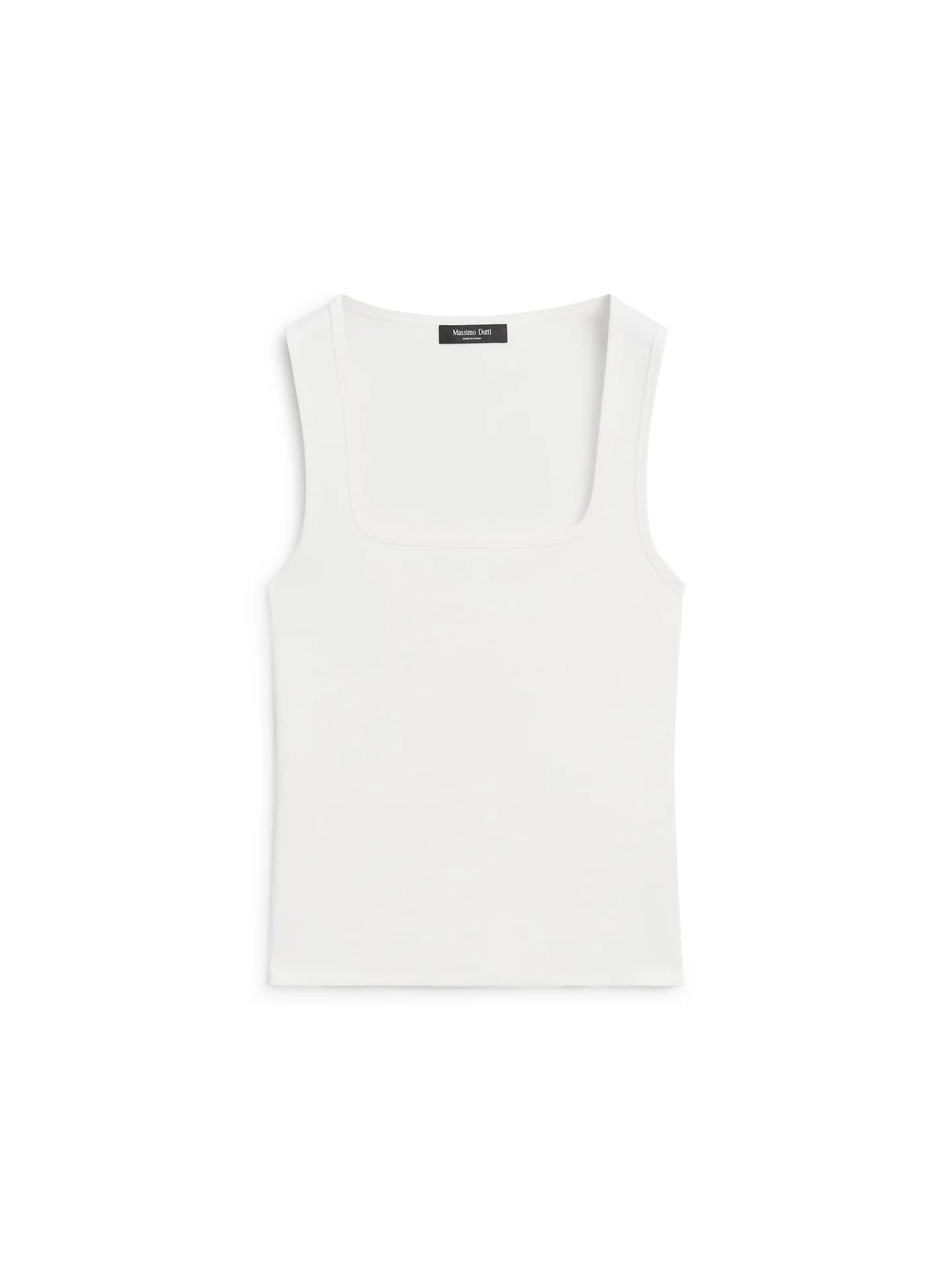 Футболка без рукавов с квадратным вырезом - фото 16