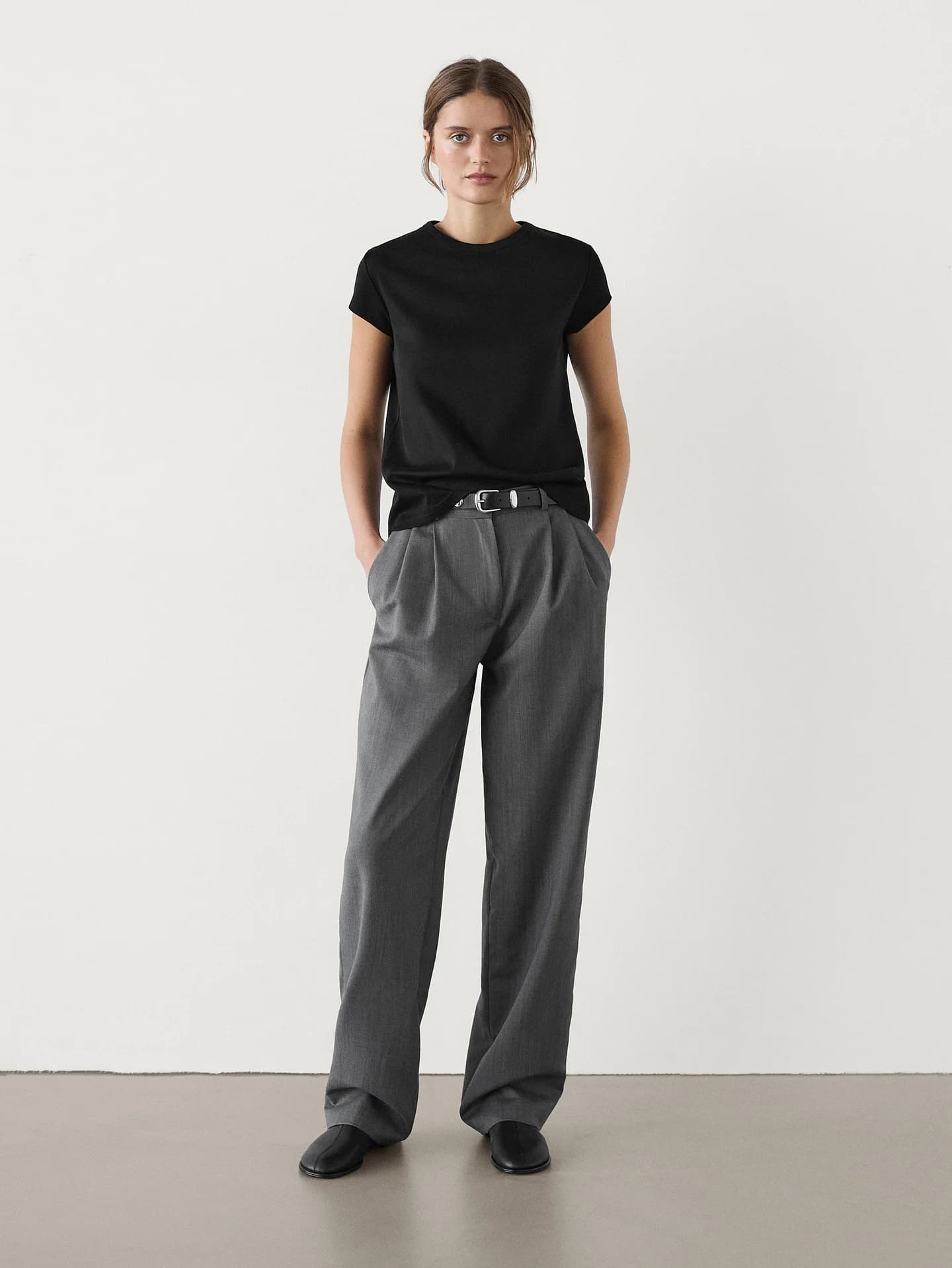 Футболка с короткими рукавами из 100% мерсеризованного хлопка.