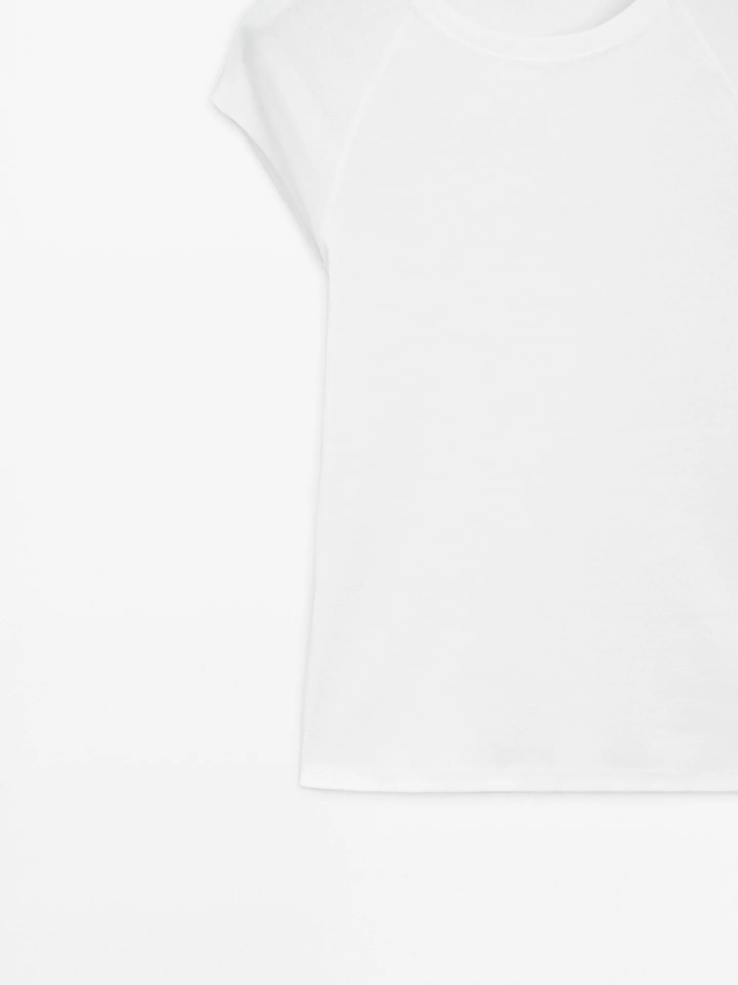 Хлопковая футболка с короткими рукавами реглан - фото 4