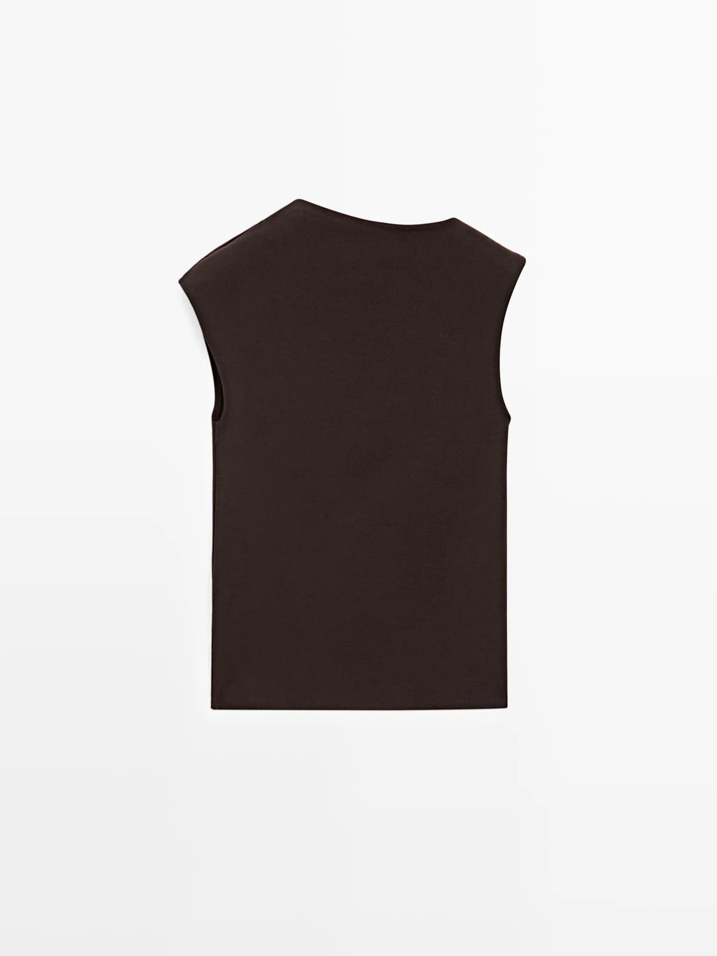 Асимметричный топ с брошью - фото 5