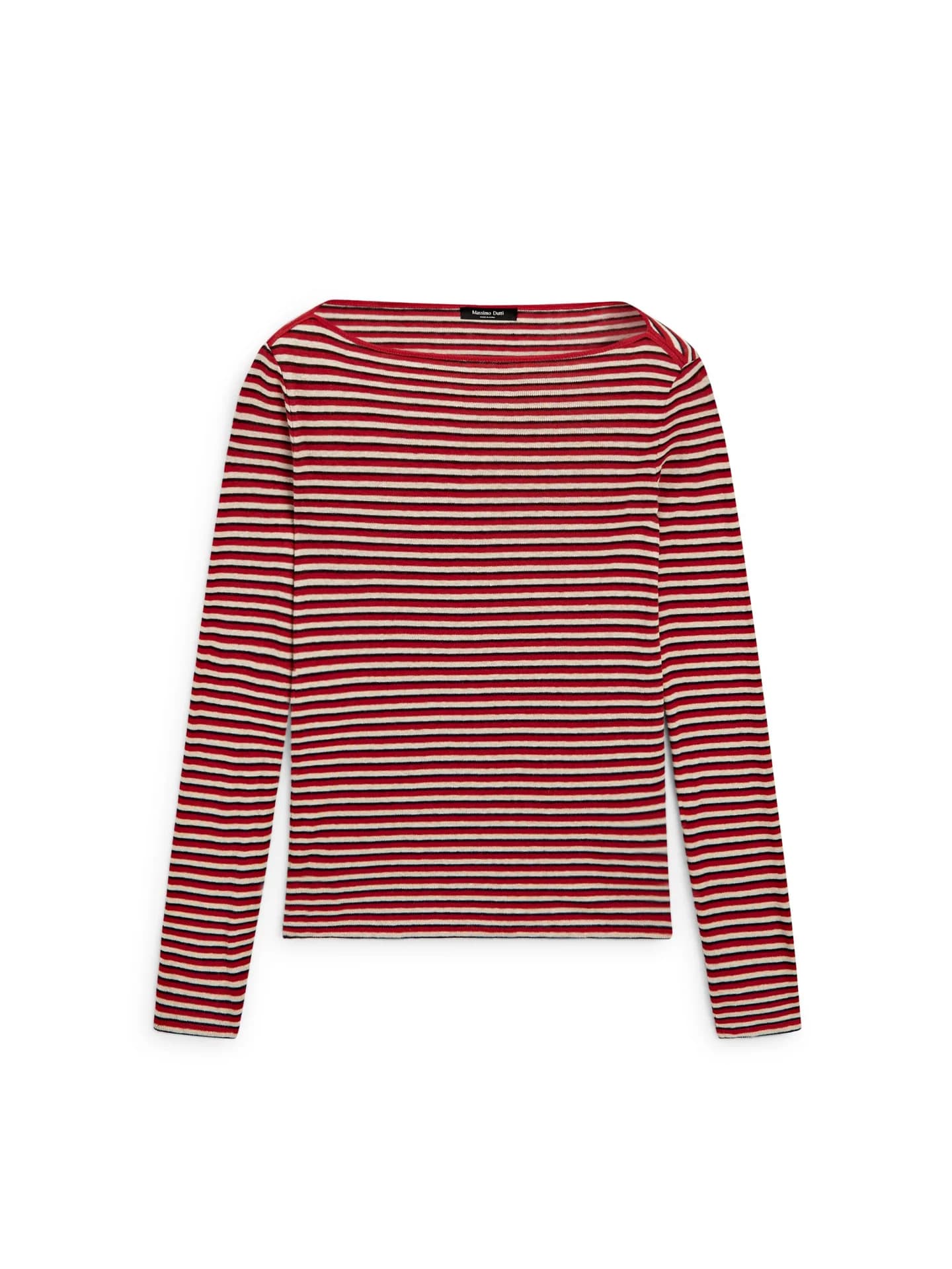 Полосатая футболка с длинными рукавами - фото 2