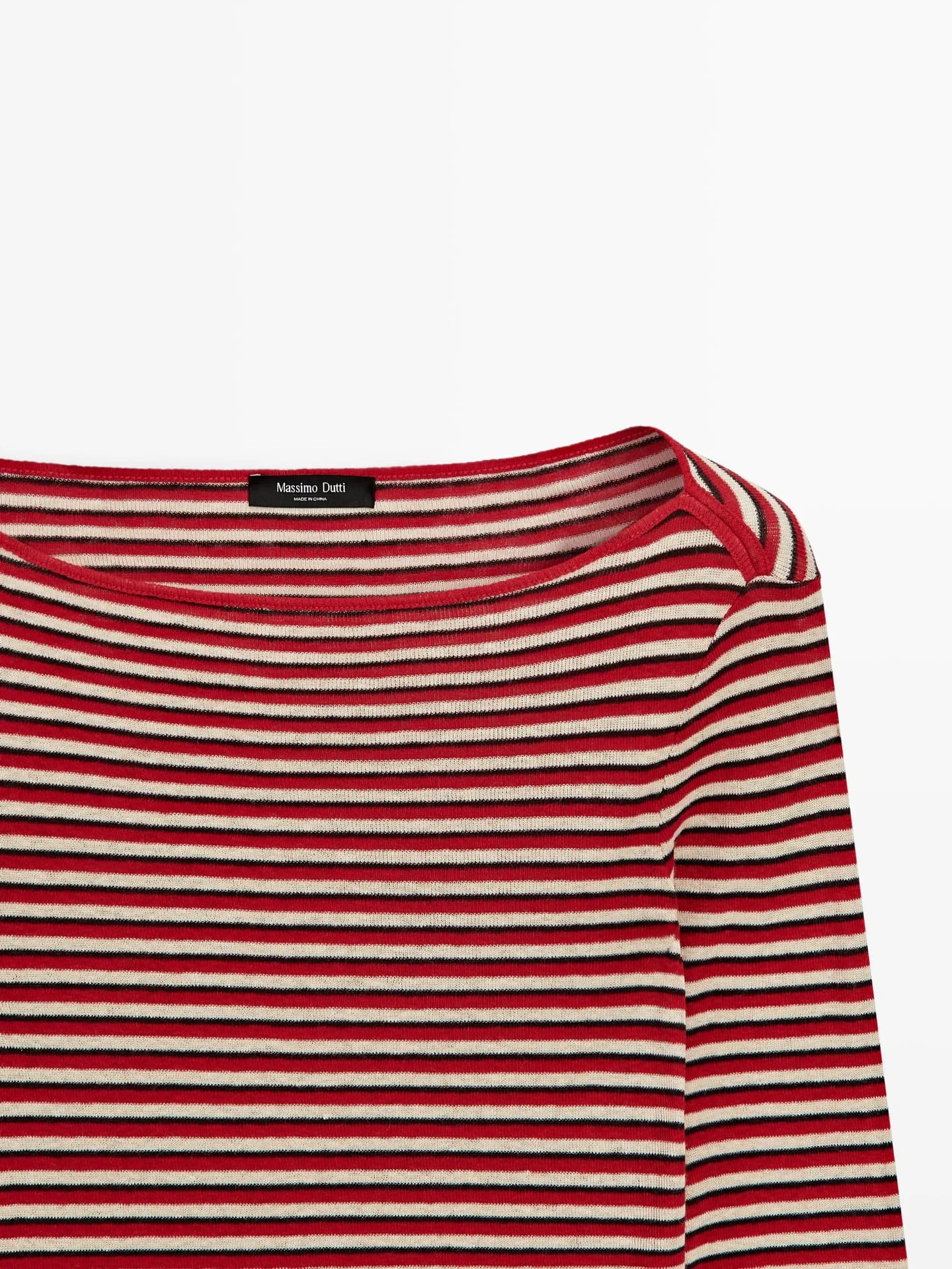 Полосатая футболка с длинными рукавами - фото 4