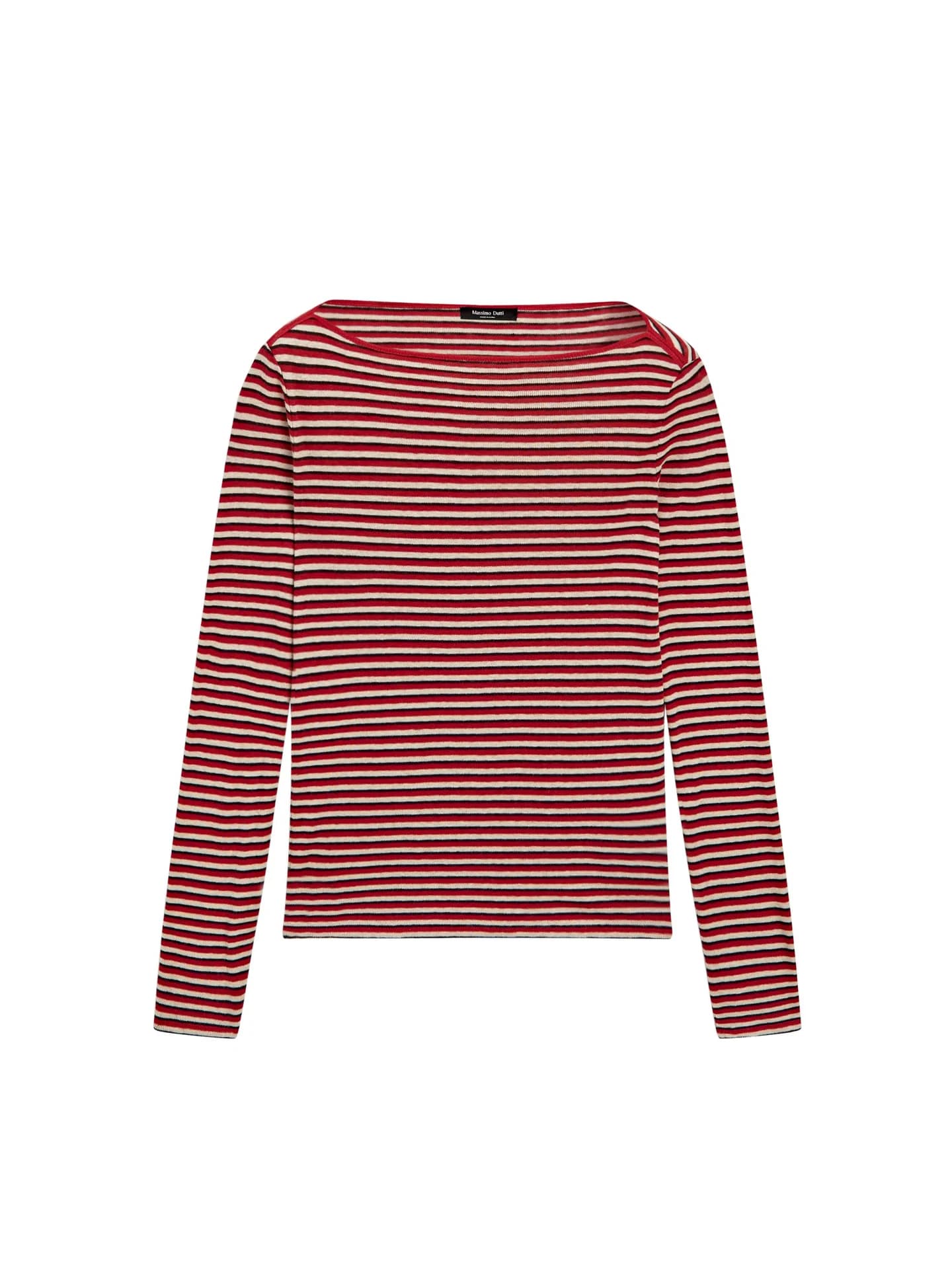 Полосатая футболка с длинными рукавами - фото 6