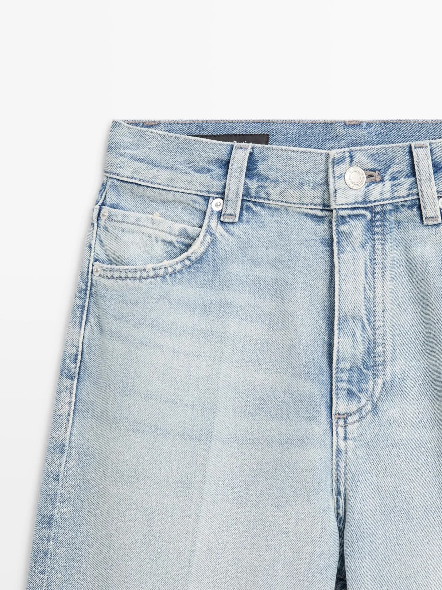 Джинсы палаццо с высокой талией - фото 3