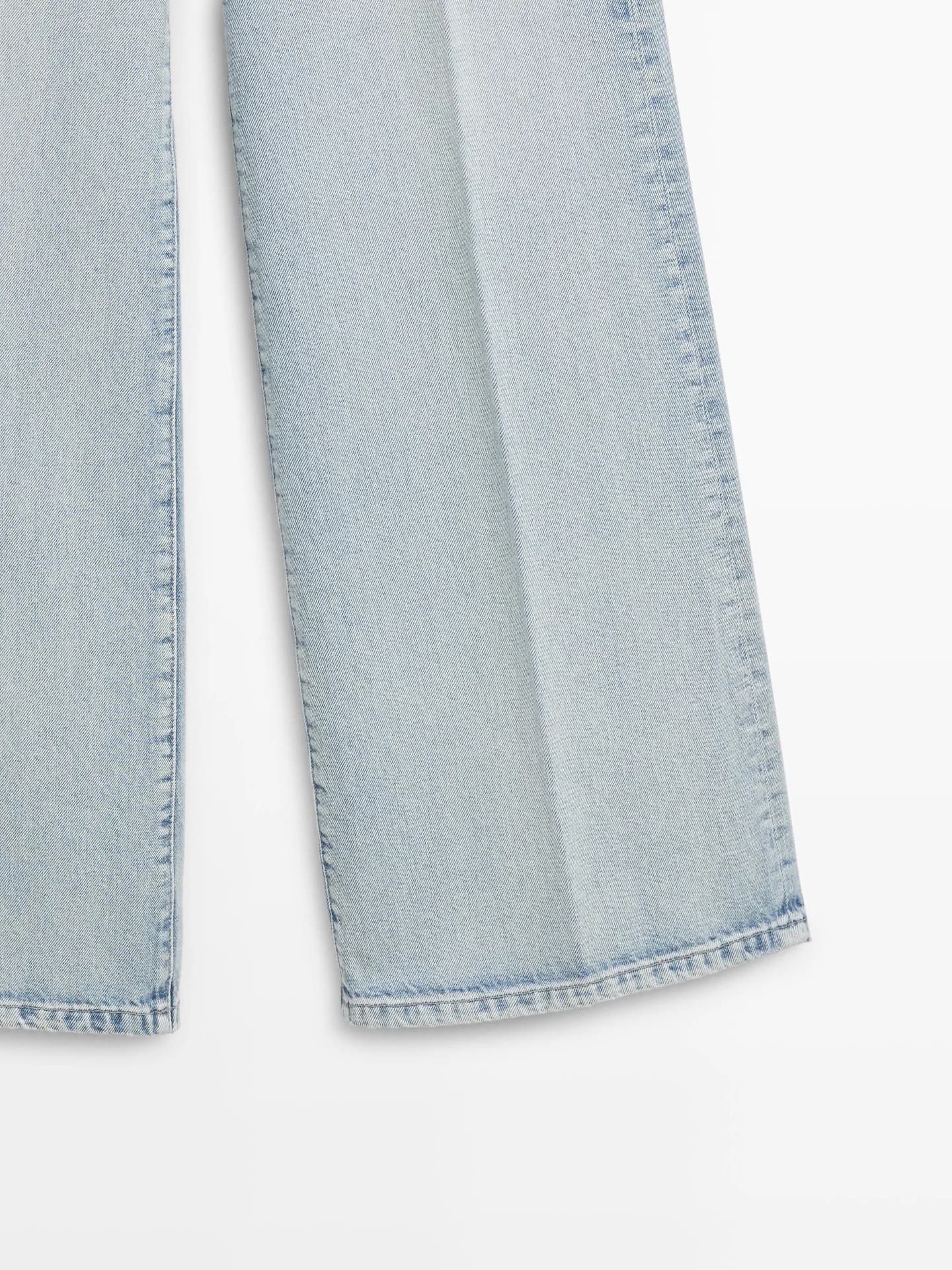 Джинсы палаццо с высокой талией - фото 4