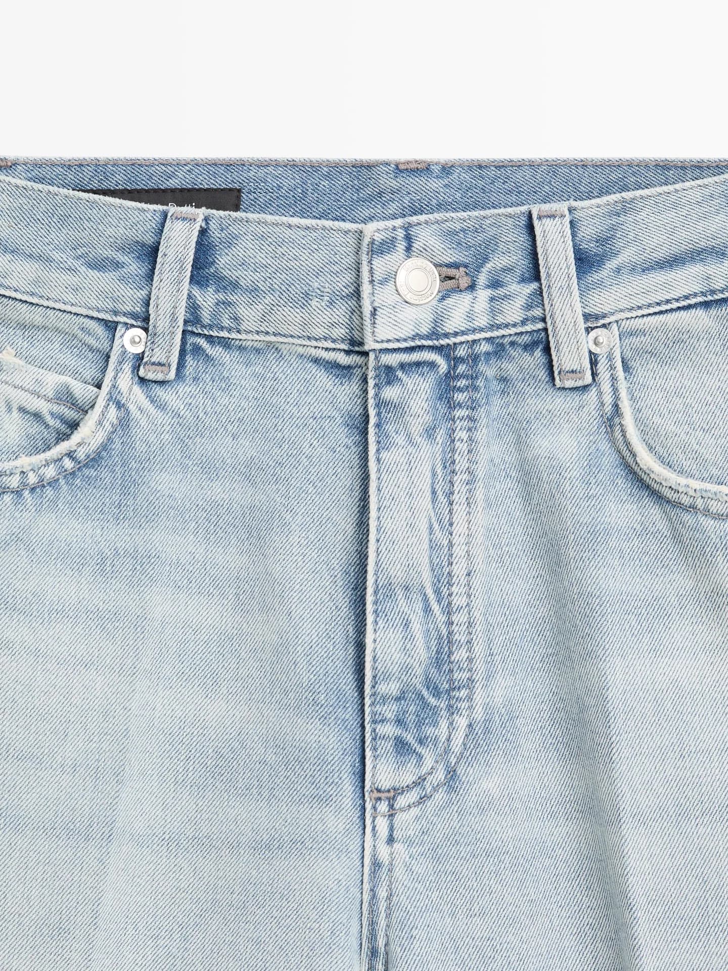 Джинсы палаццо с высокой талией - фото 6