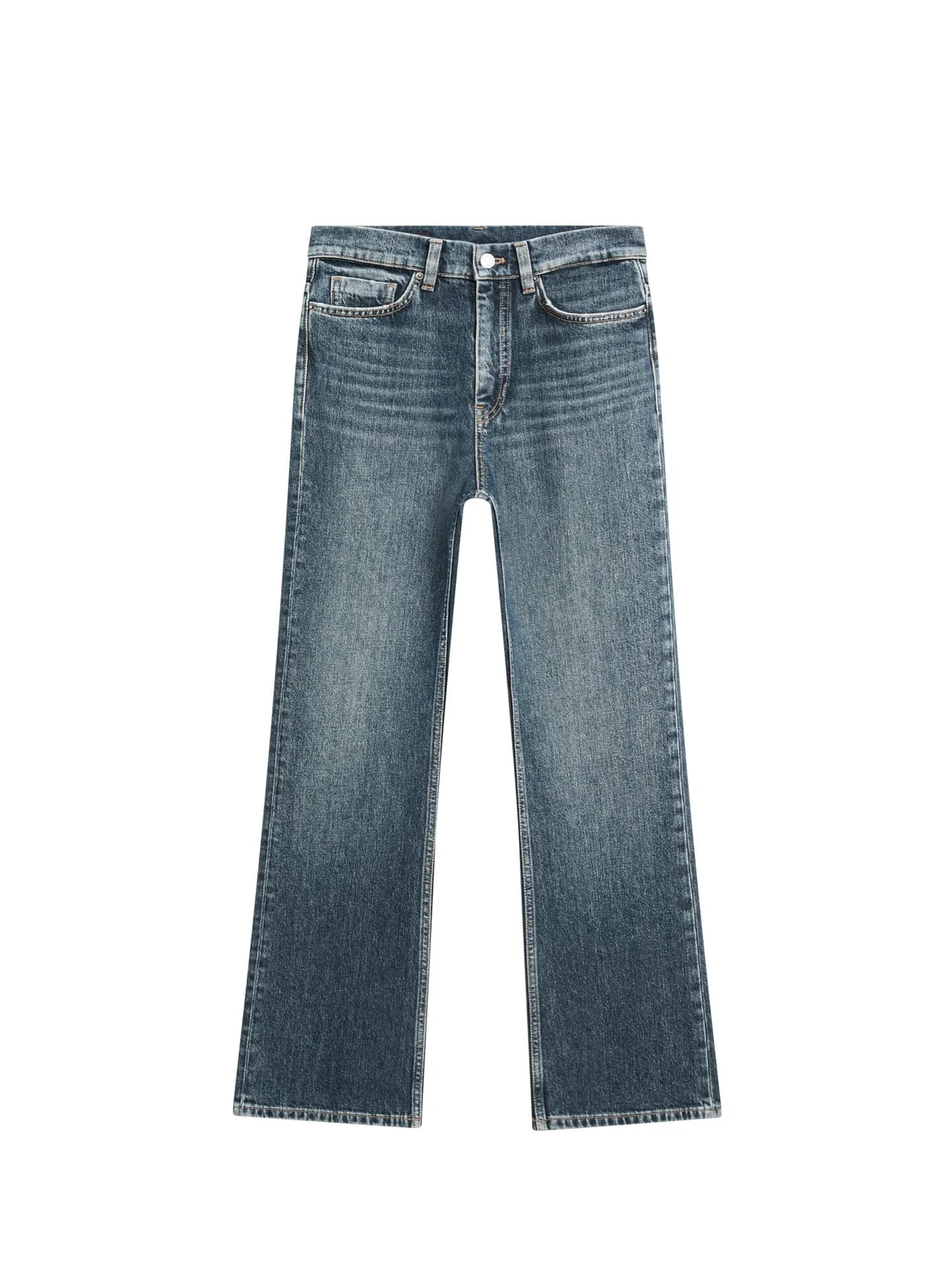 Джинсы Bootcut с высокой талией - фото 6