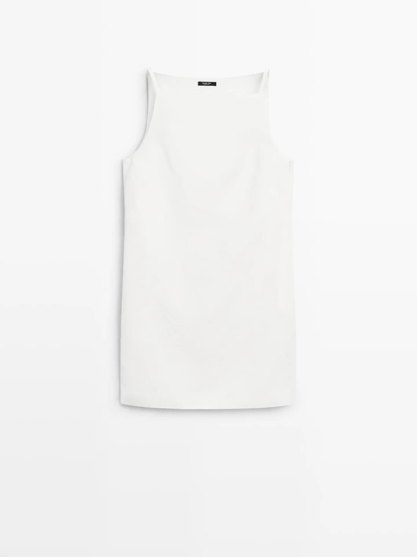 Свободное мини-платье - фото 8