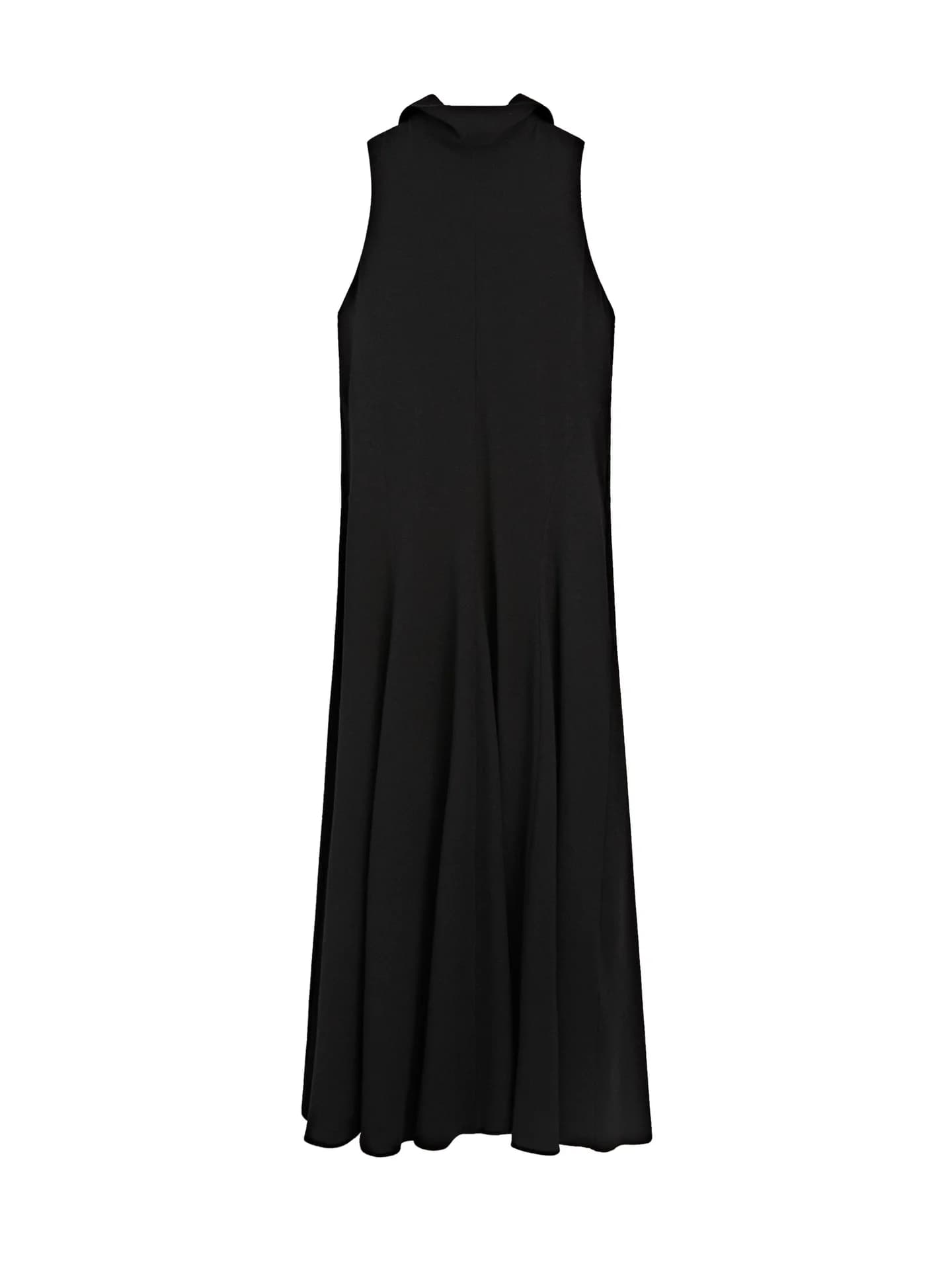 Платье средней длины с вырезом через шею и бантом. - фото 6