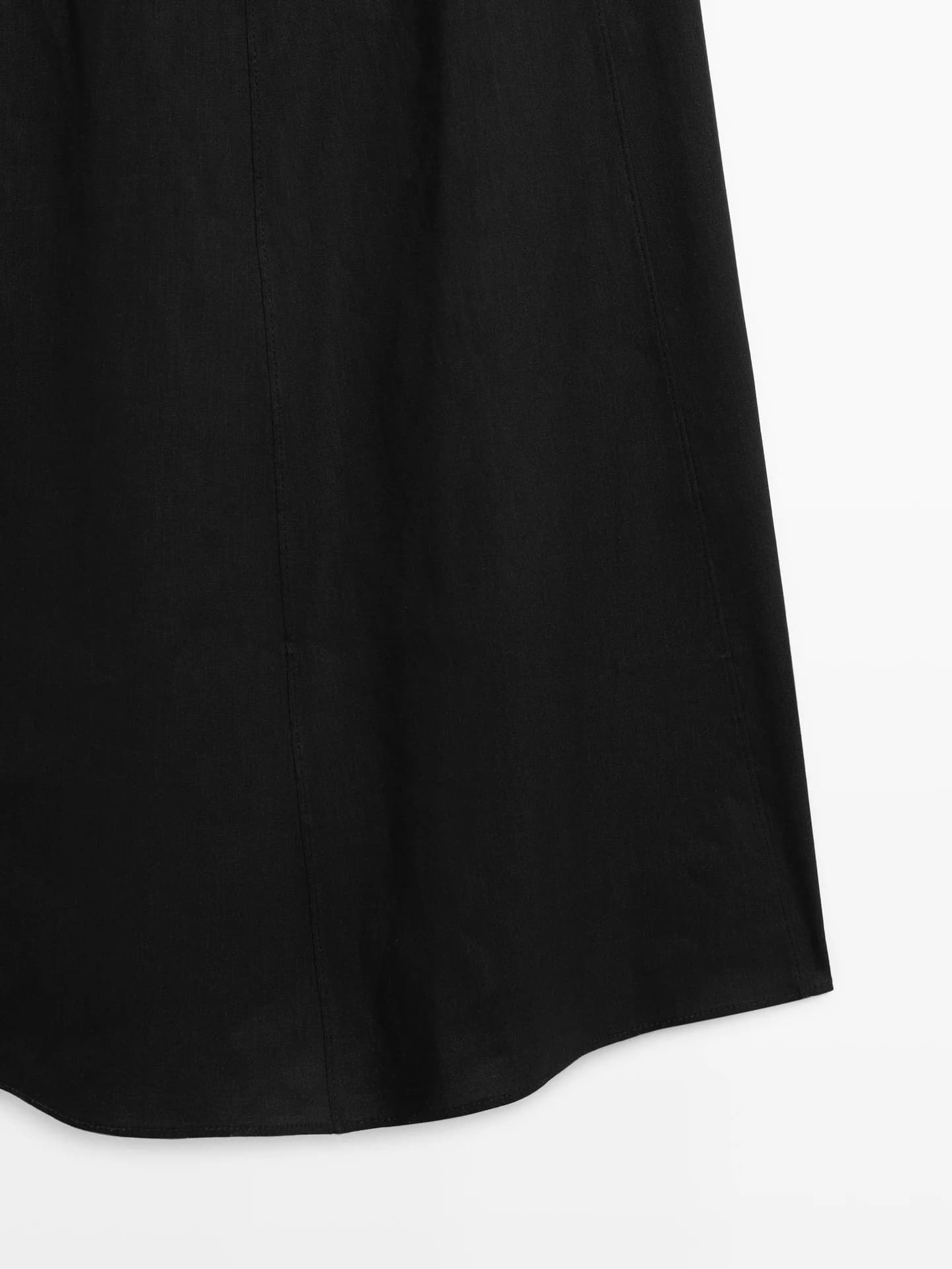 Длинное свободное льняное платье. - фото 3