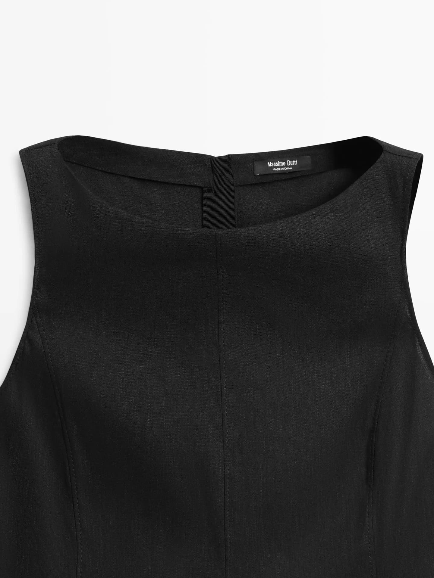 Длинное свободное льняное платье. - фото 8