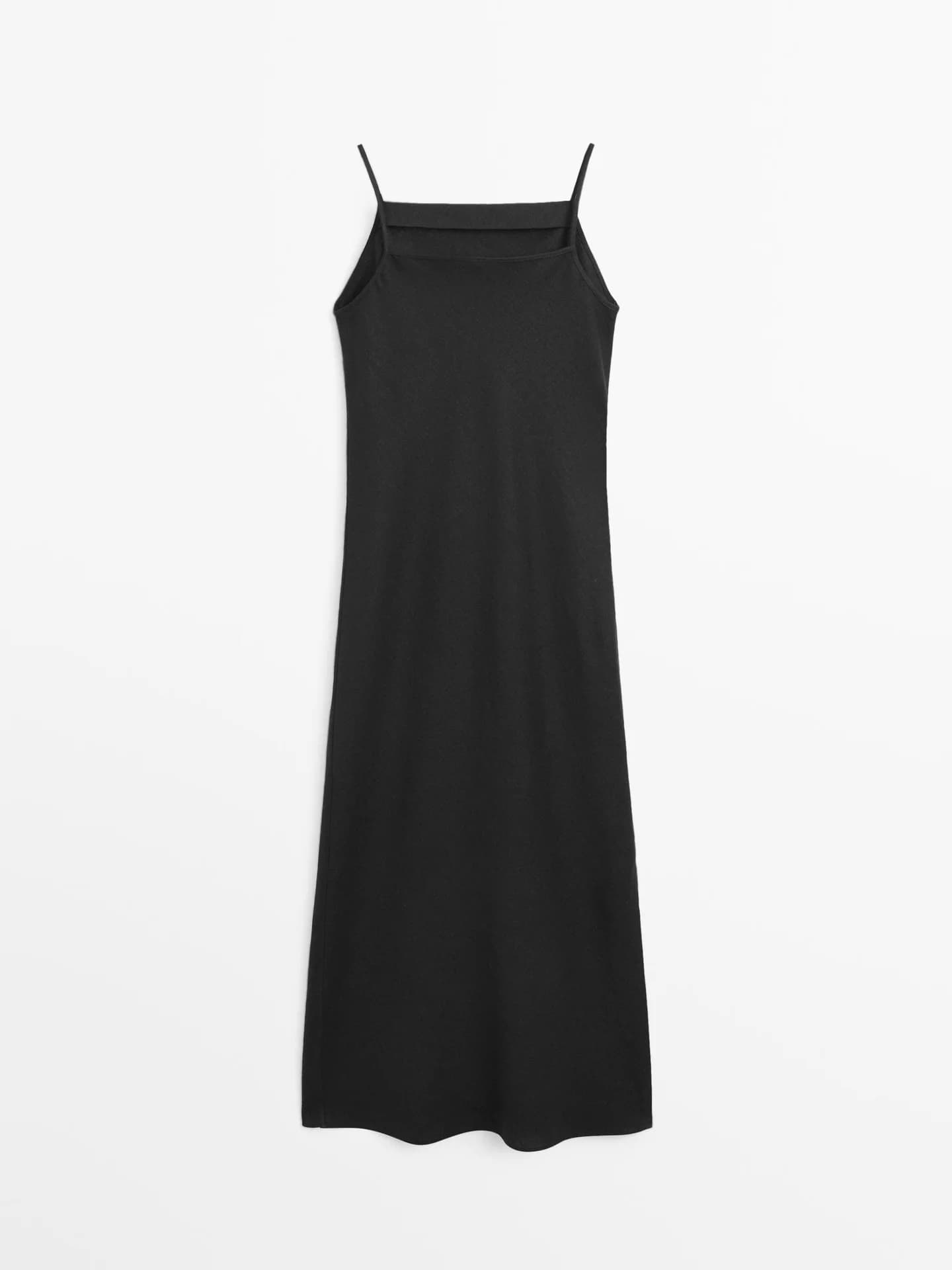 Платье средней длины из 100% льна. - фото 2