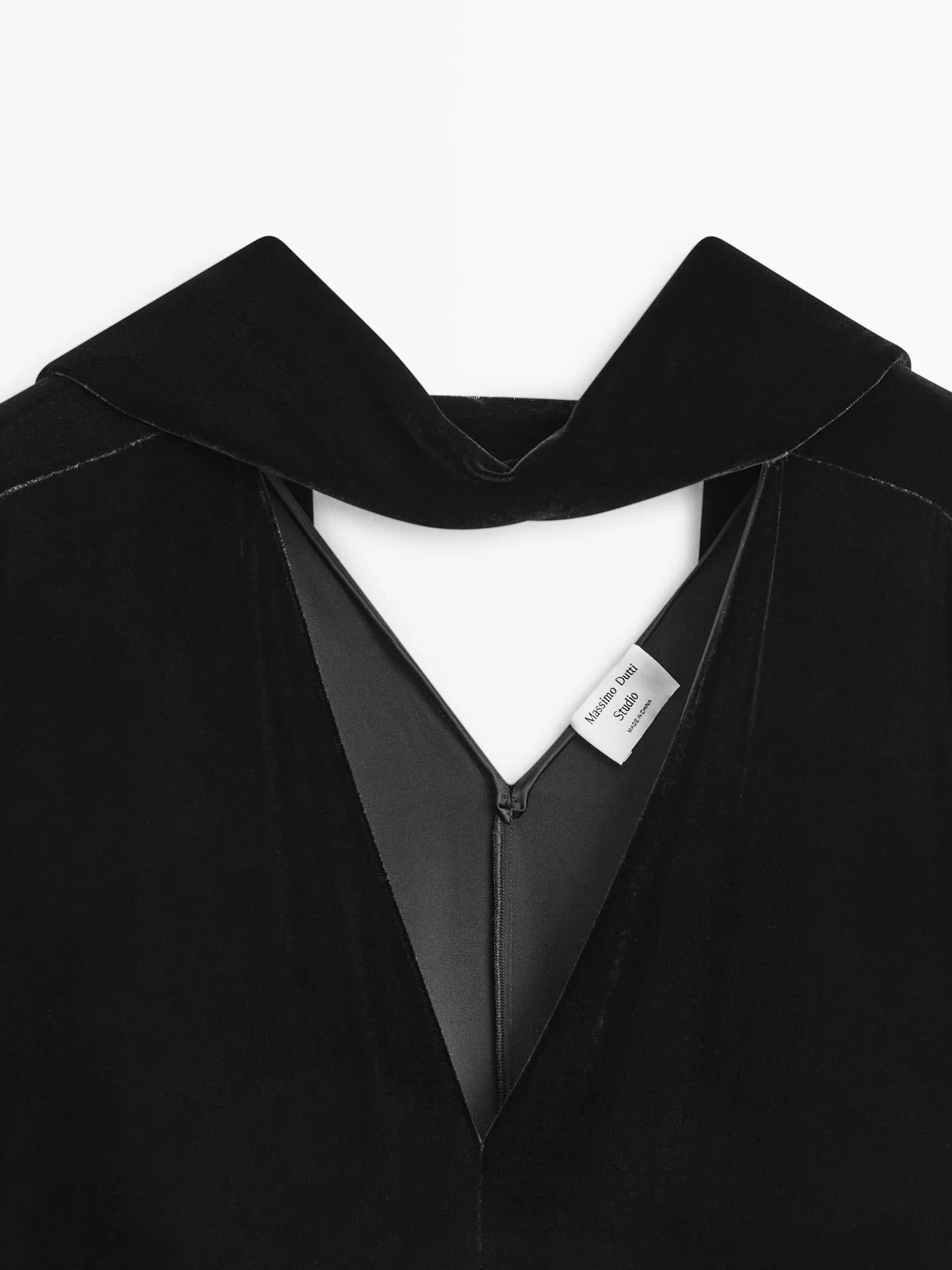 Длинное бархатное платье с завязкой на шее − СТУДИЯ - фото 5