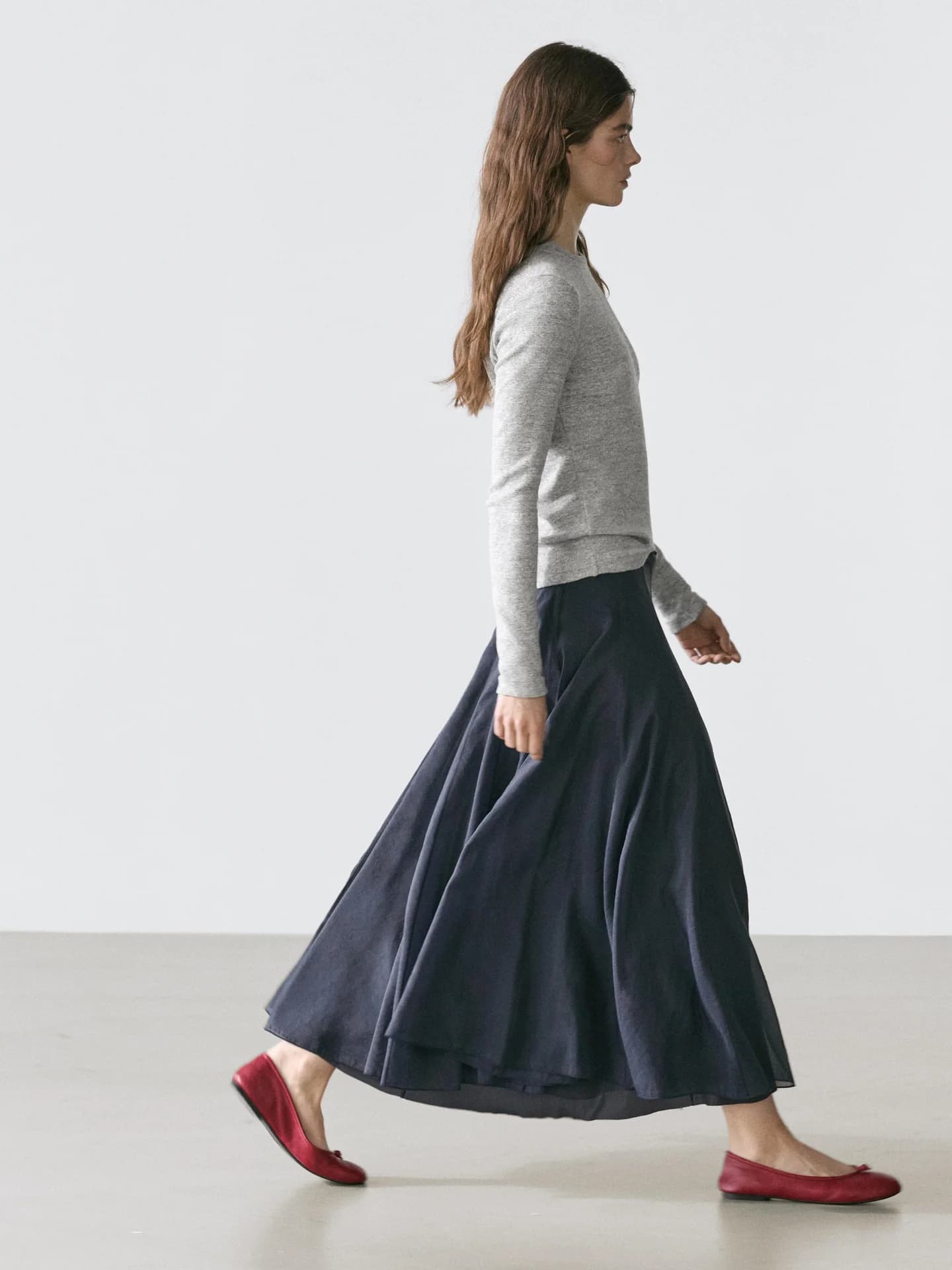 Юбка-миди с кулиской - фото 10