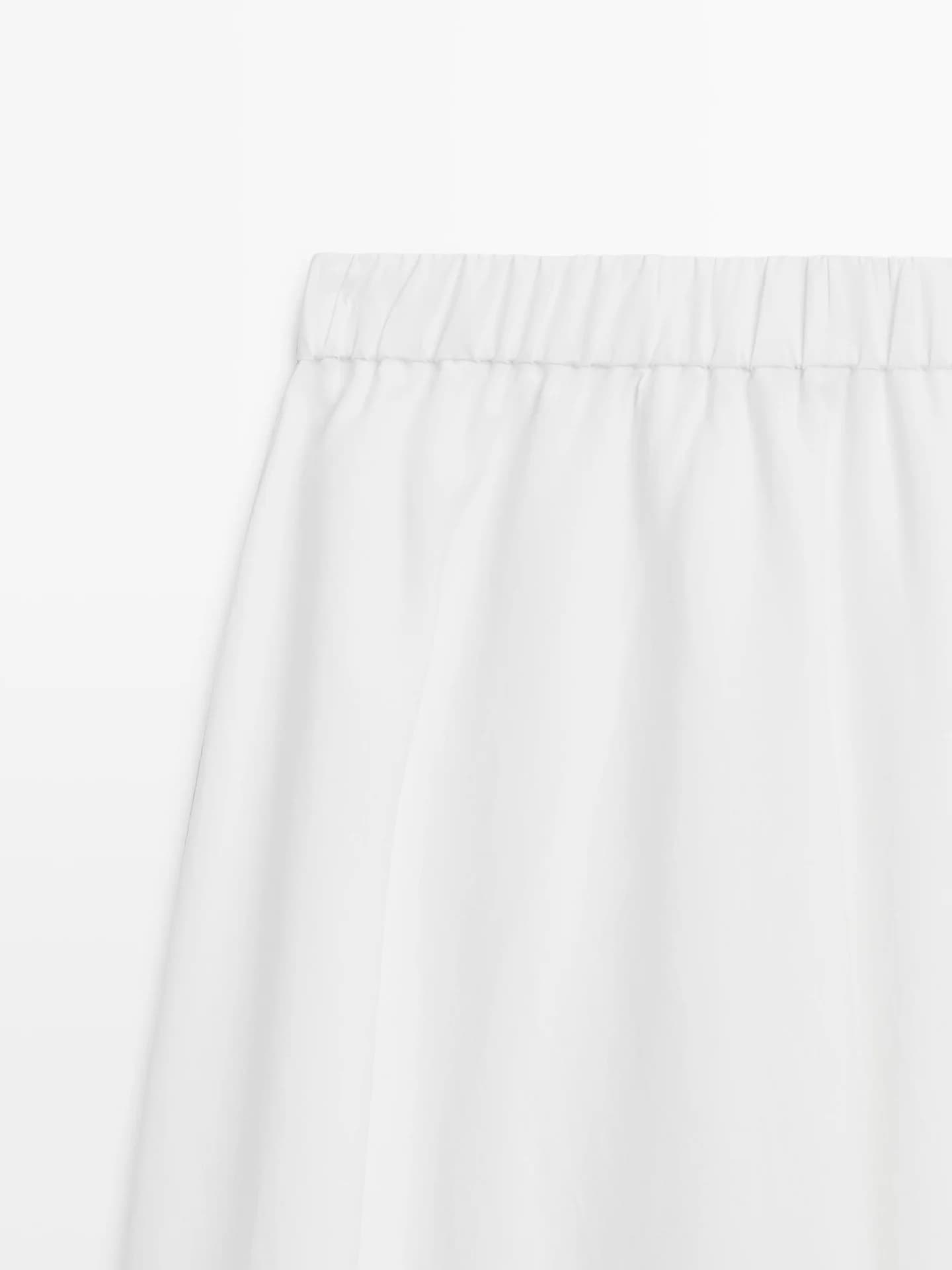 Свободная юбка средней длины на резинке. - фото 6