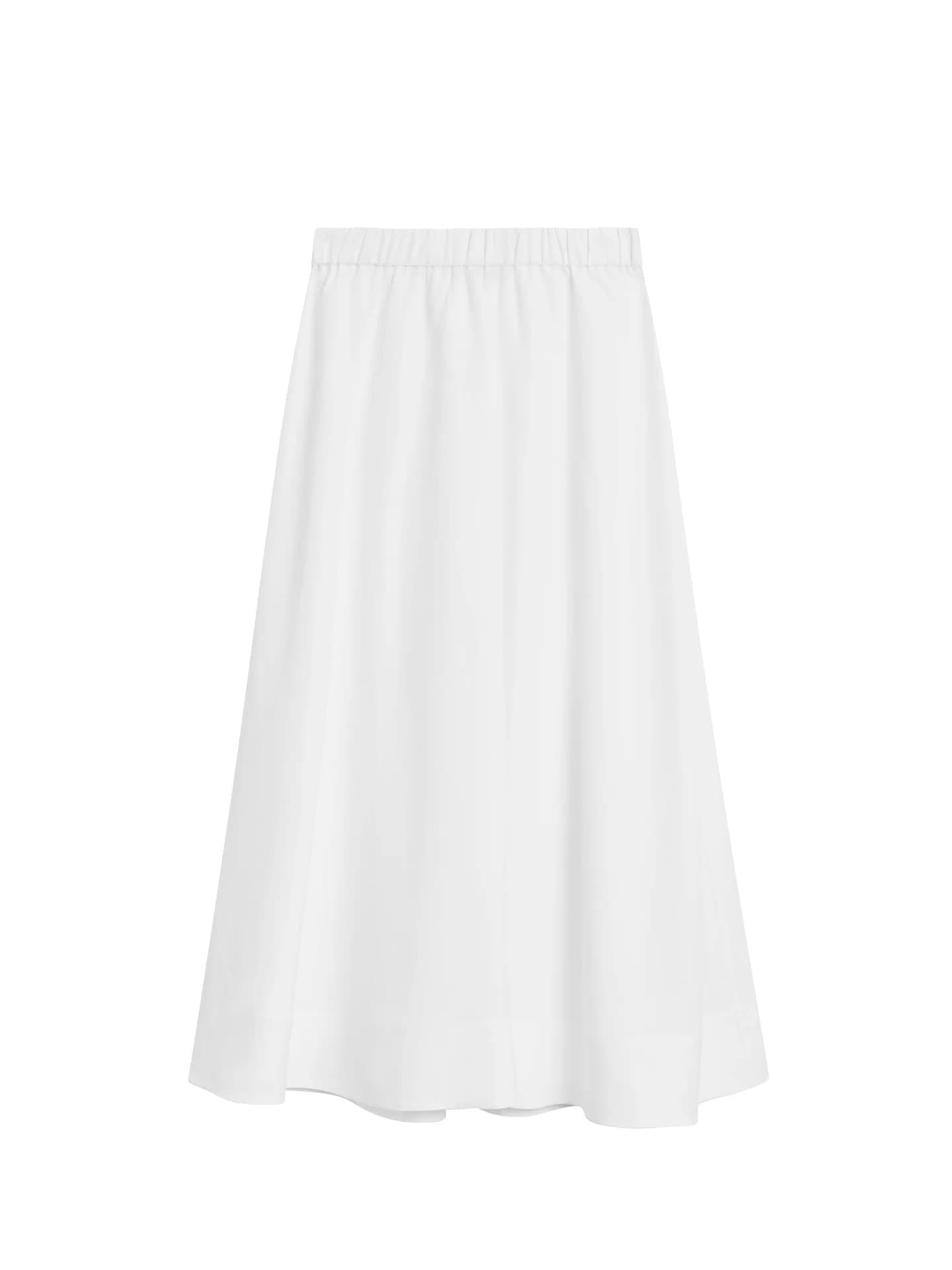 Свободная юбка средней длины на резинке. - фото 7