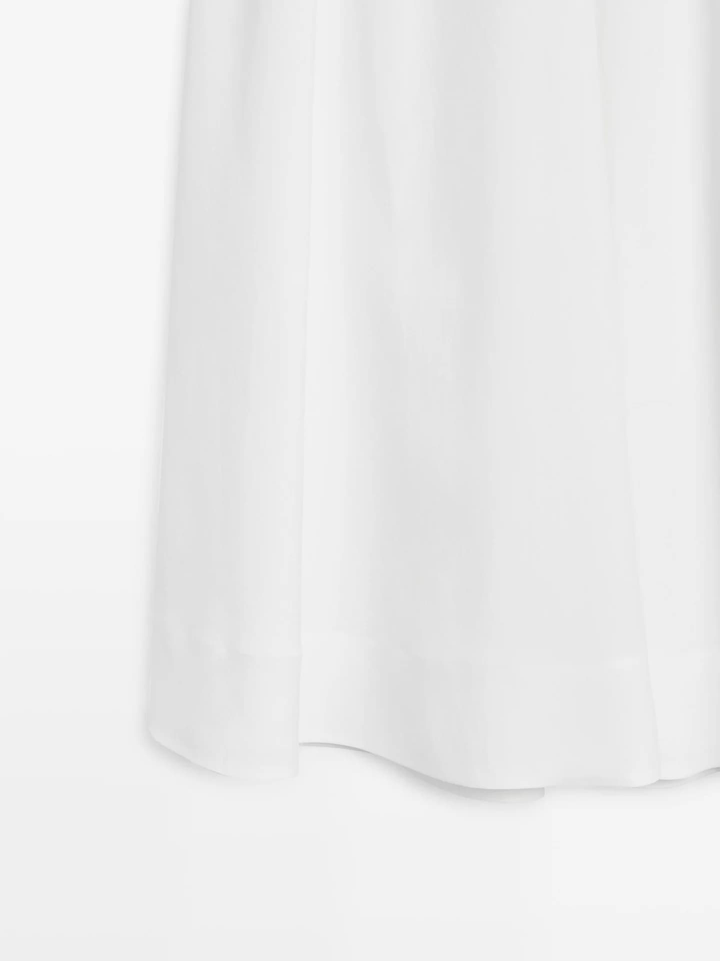 Свободная юбка средней длины на резинке. - фото 8