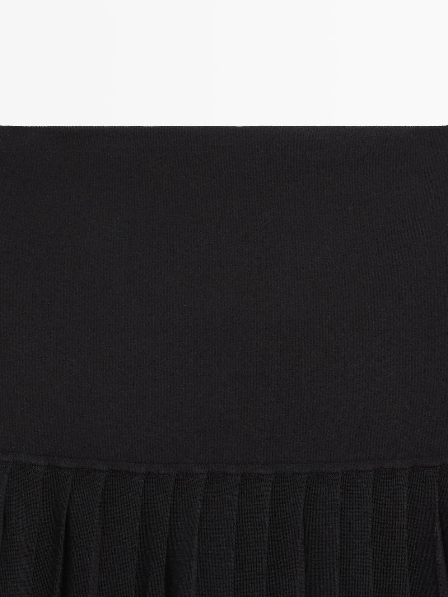 Юбка средней длины со складками - фото 6