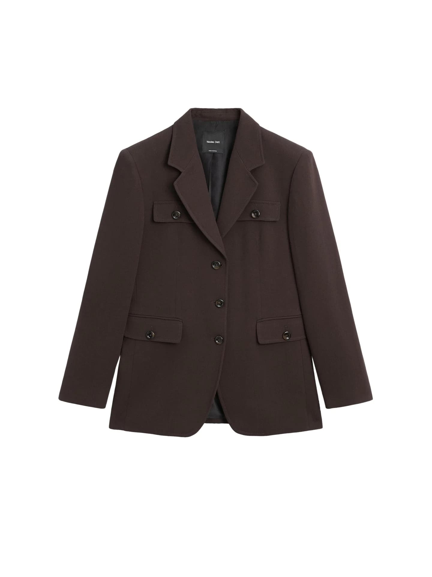 Куртка с карманами и воротником с лацканами - фото 6