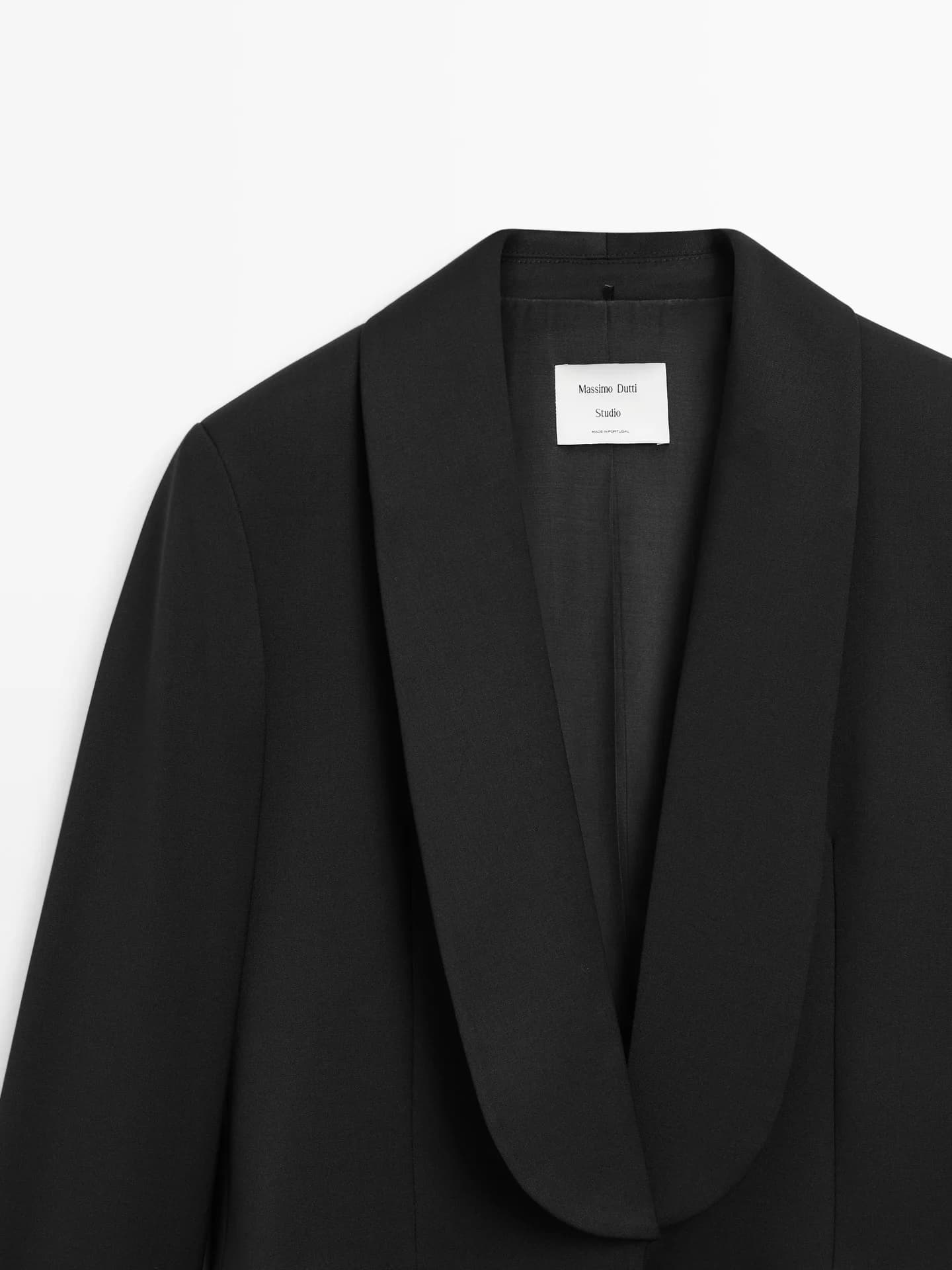 Жакет из смесовой шерсти с декоративными лацканами − Studio - фото 2