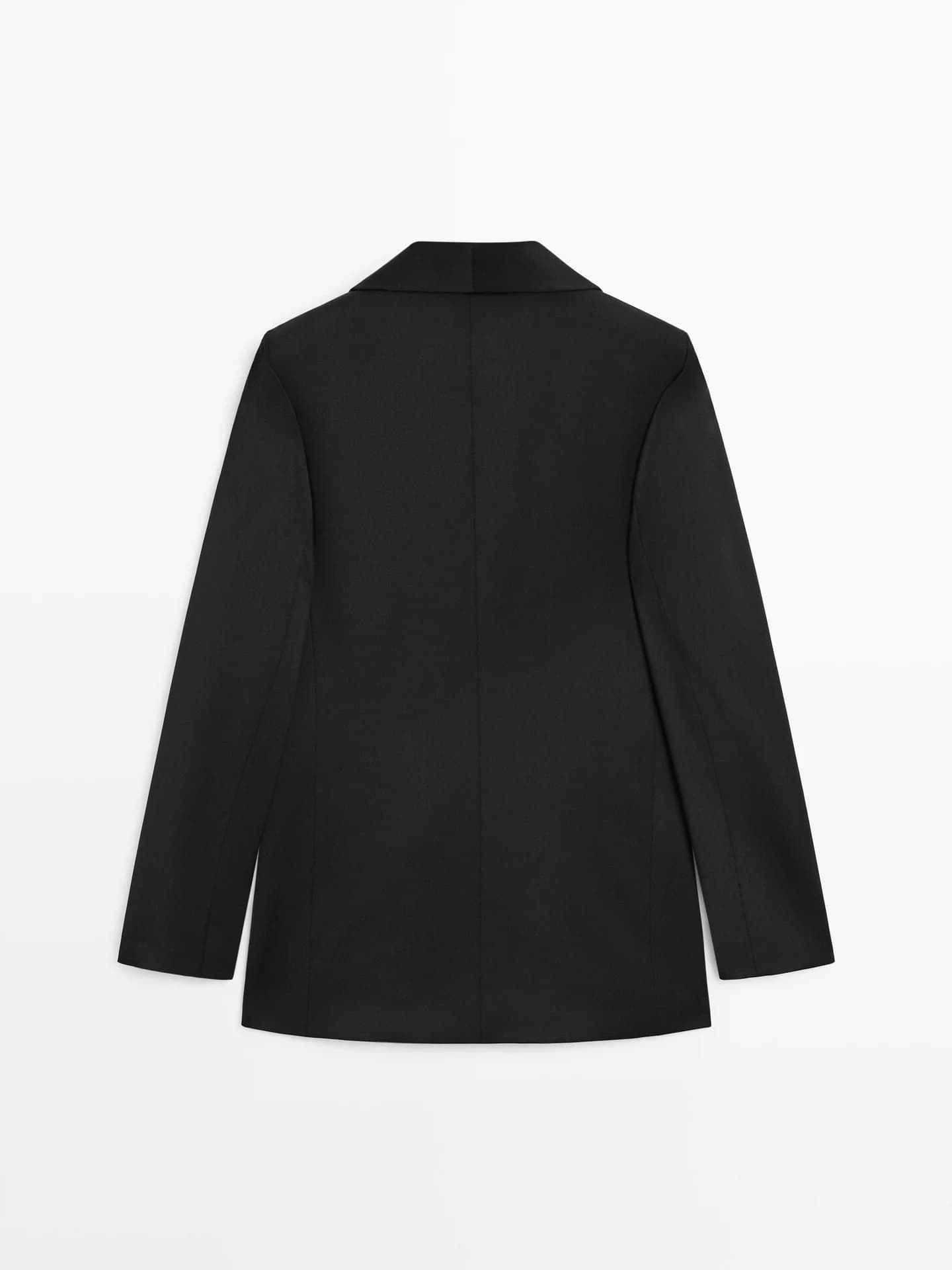 Жакет из смесовой шерсти с декоративными лацканами − Studio - фото 4