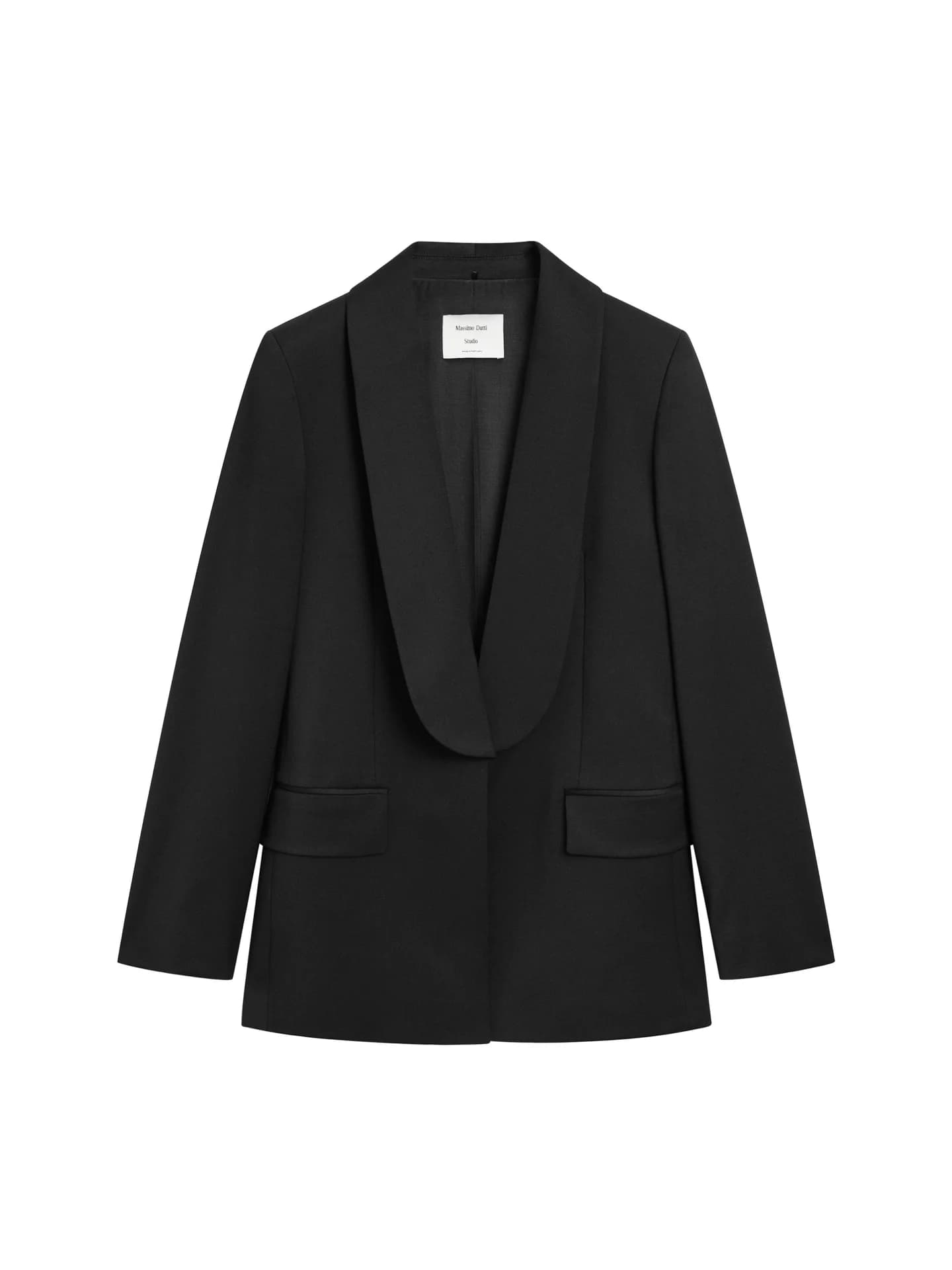 Жакет из смесовой шерсти с декоративными лацканами − Studio - фото 6