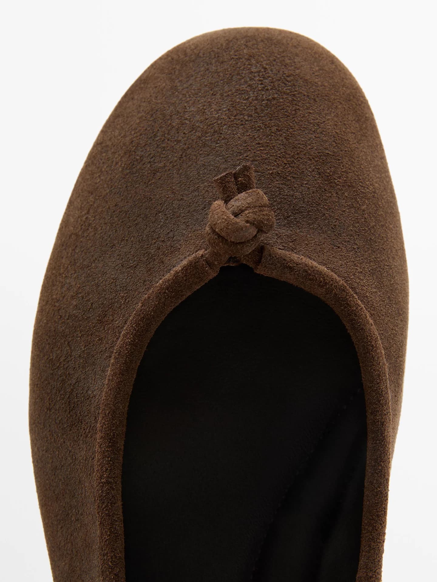 Кожаные балетки с узлом - фото 2